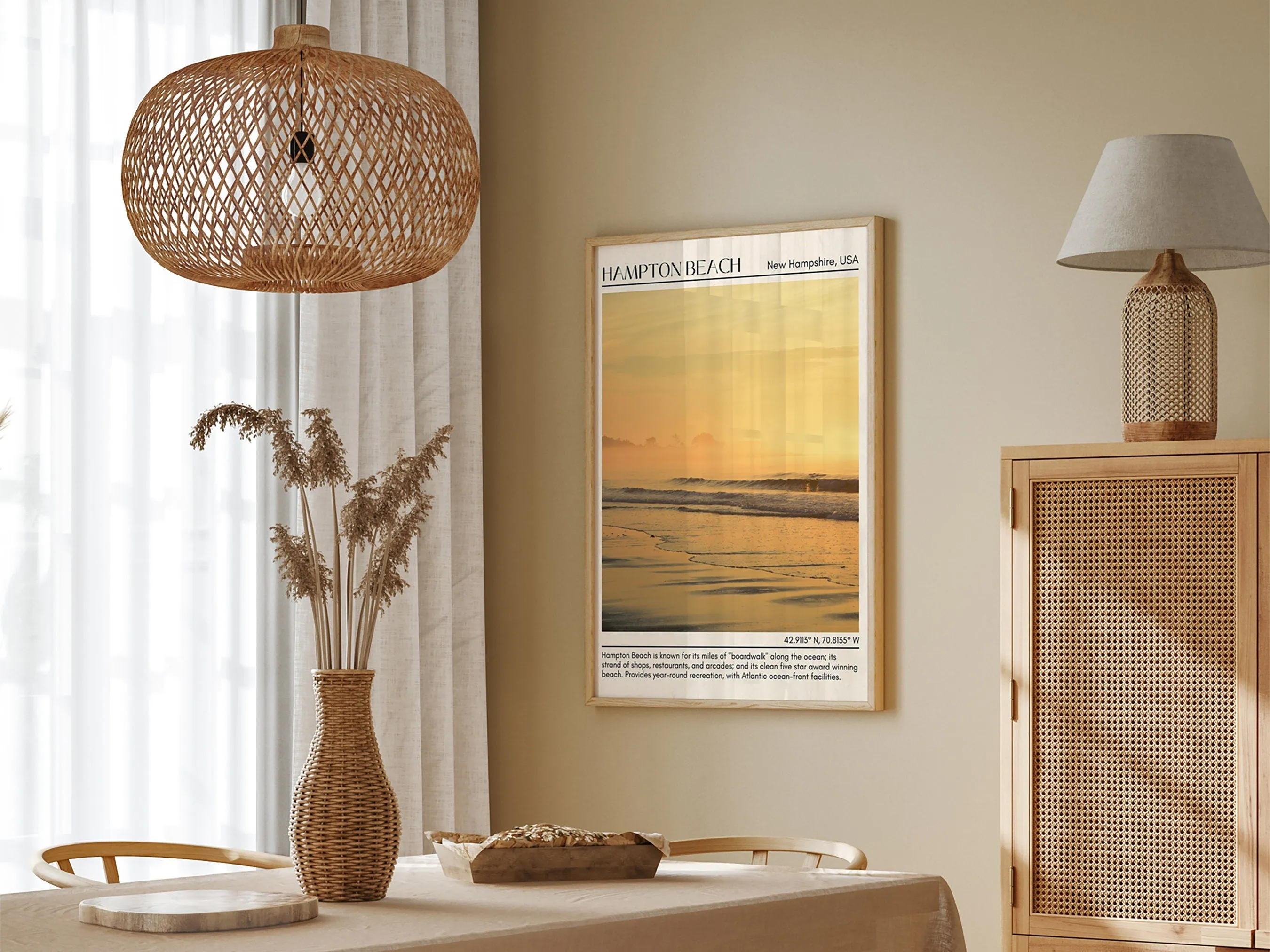 Hampton Beach Wall Canvas, USA