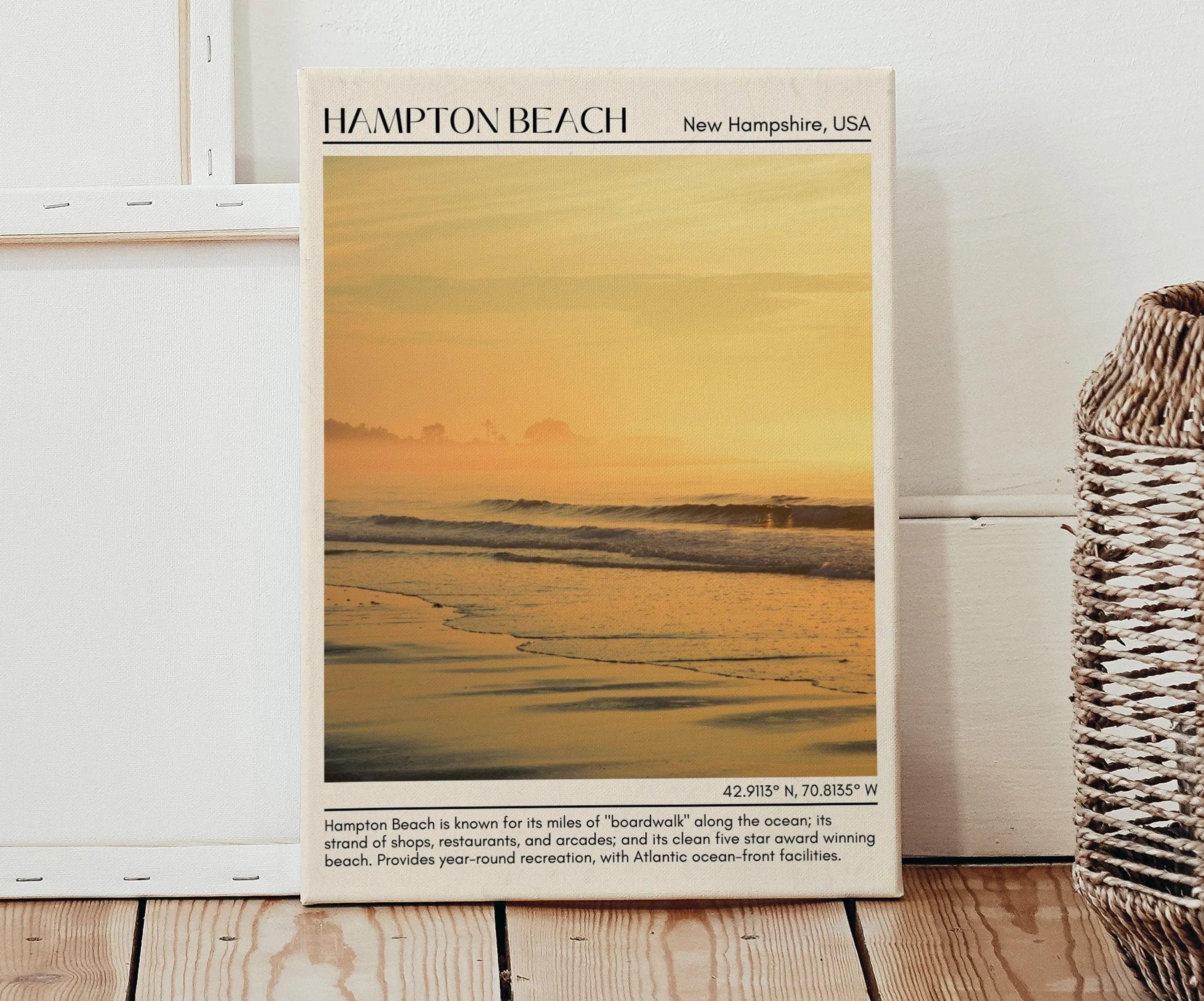 Hampton Beach Wall Canvas, USA