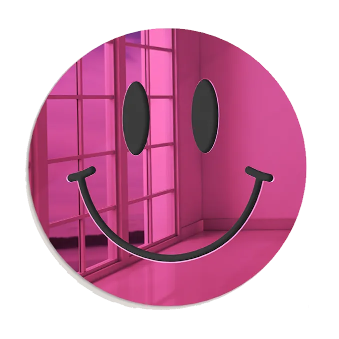 Happy Face Mirror Art