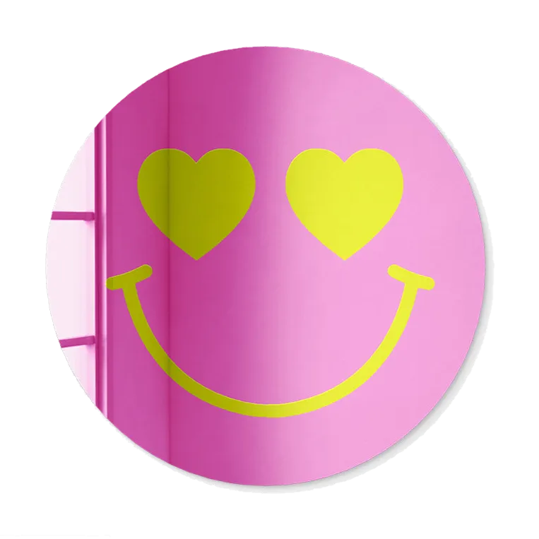 Happy Face with Hearts Eyes