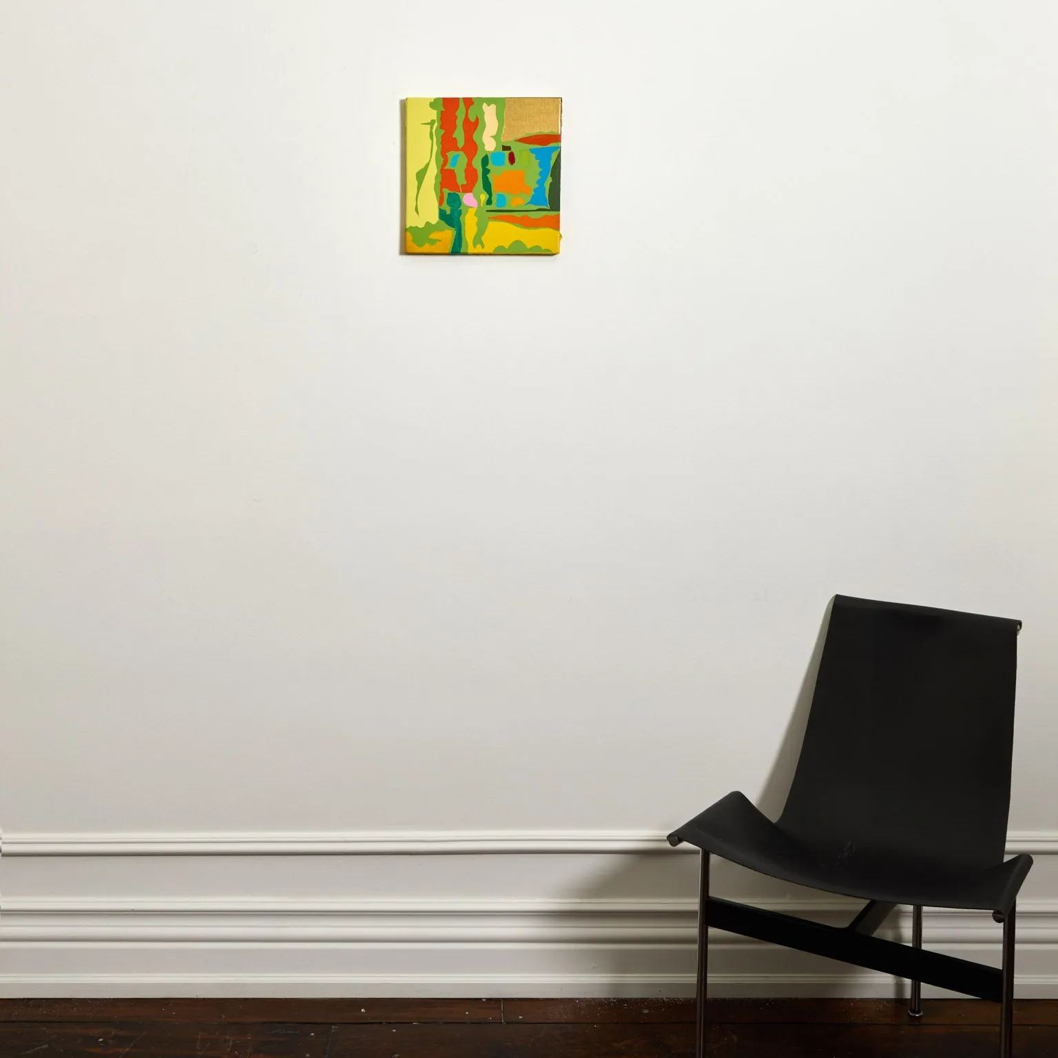 HAROLD TOWN "UNTITLED (PARK)" OIL AND LUCITE ON CANVAS, c. 1973