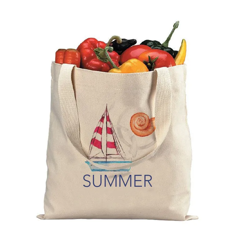 Heavy Econo Black Cotton Tote