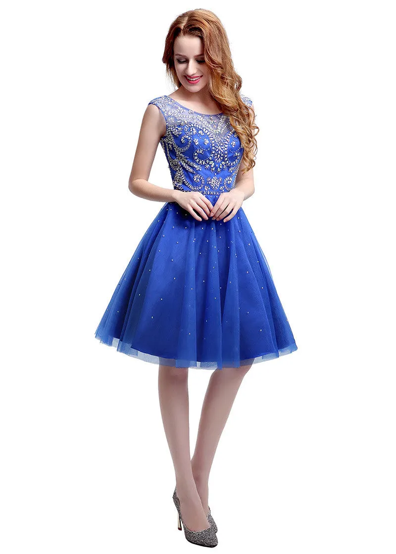 Homecoming Dress With Beadings