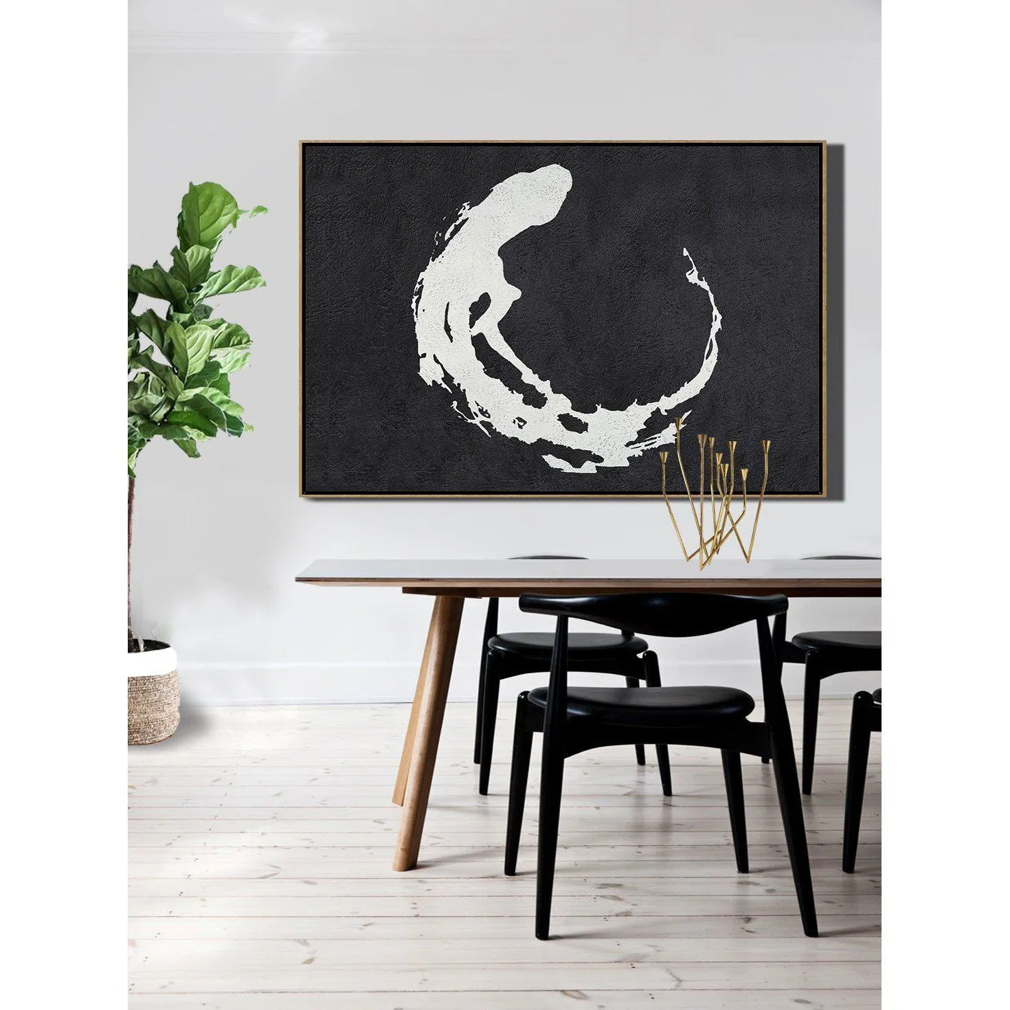 Horizontal Minimalist Abstract Art MN50C