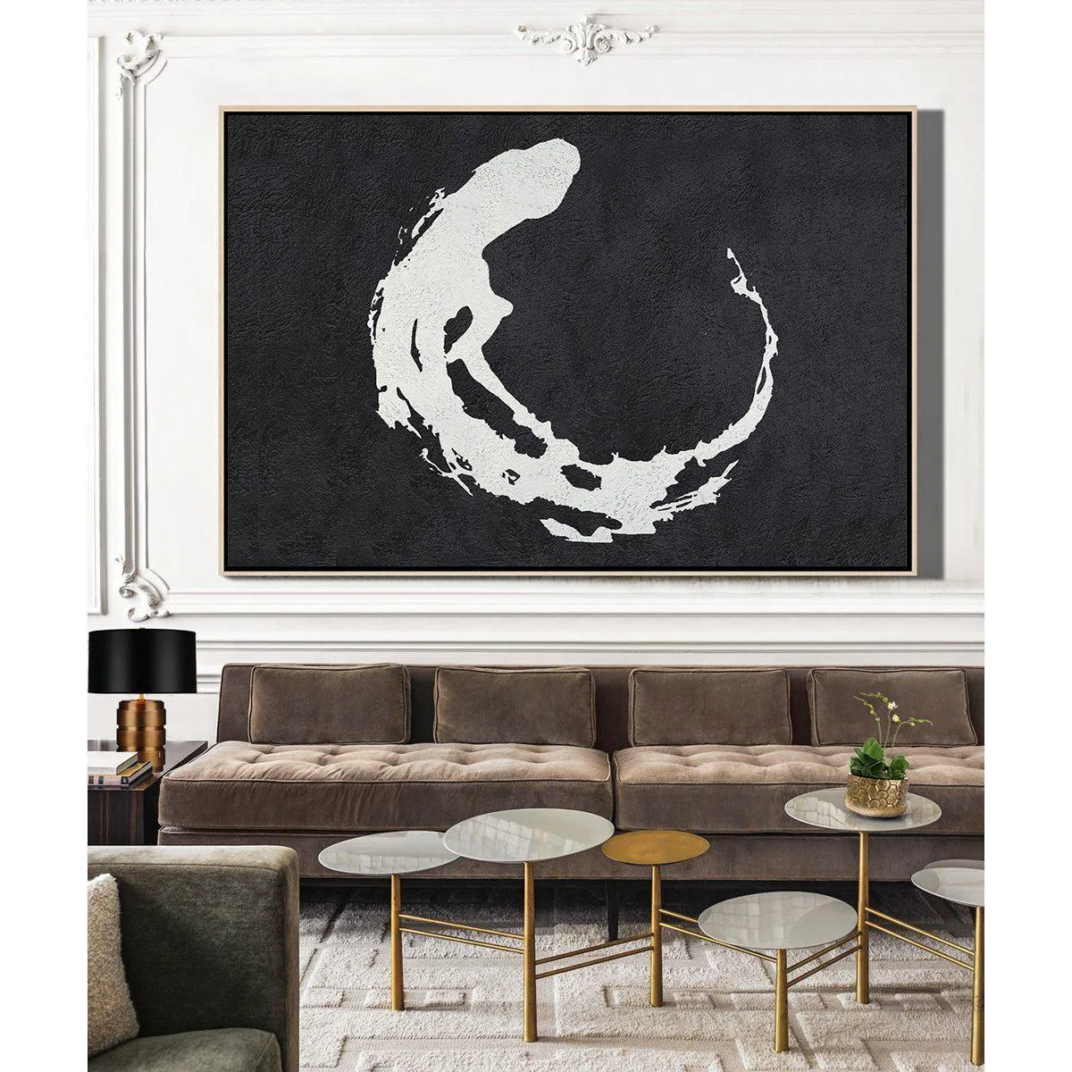 Horizontal Minimalist Abstract Art MN50C