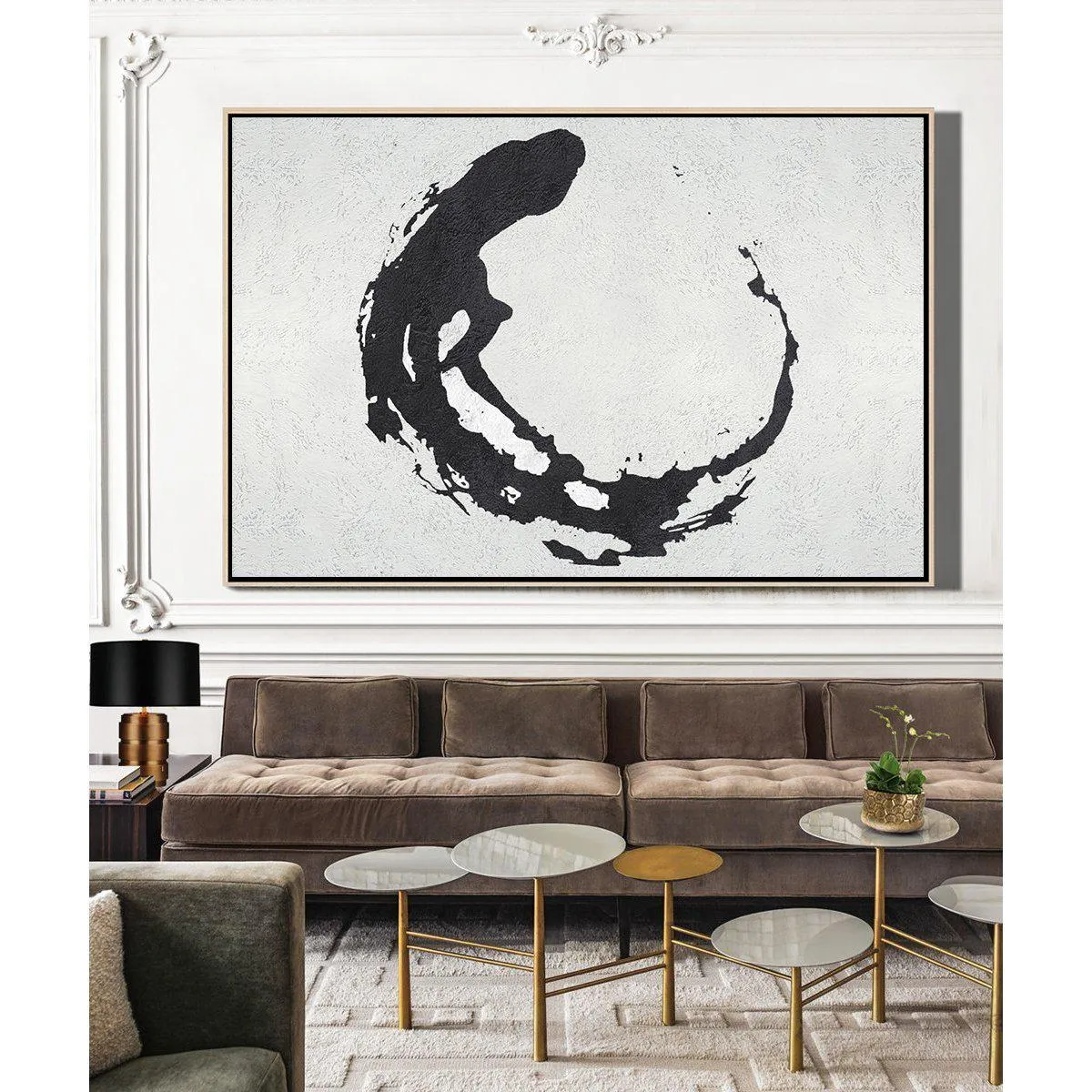Horizontal Minimalist Abstract Art MN51C