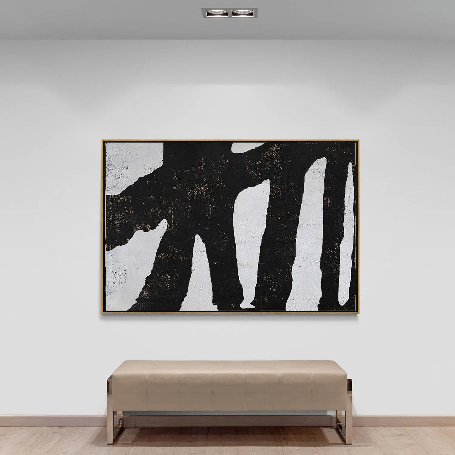 Horizontal Minimalist Abstract Painting H144H