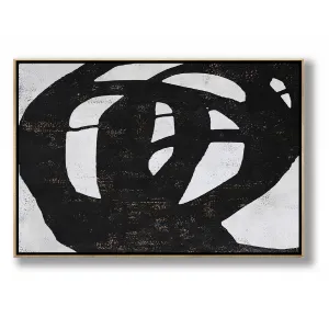Horizontal Minimalist Abstract Painting H147H