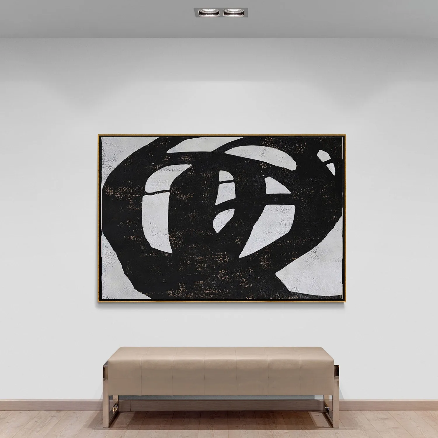 Horizontal Minimalist Abstract Painting H147H