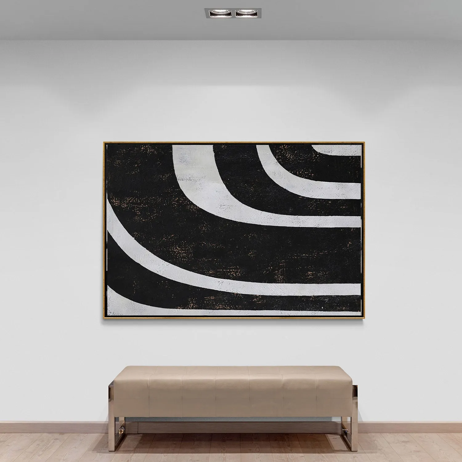 Horizontal Minimalist Abstract Painting H151H