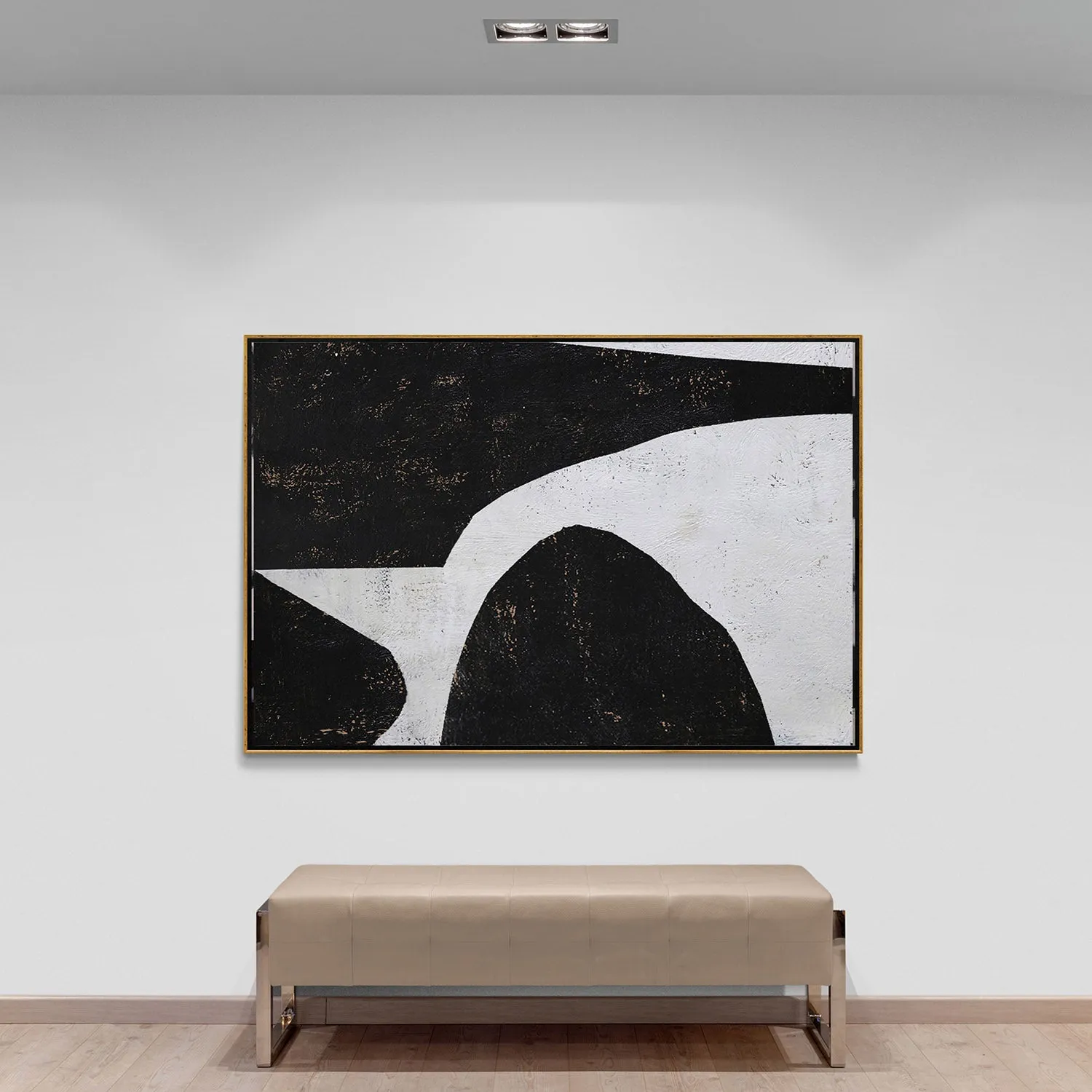Horizontal Minimalist Abstract Painting H163H
