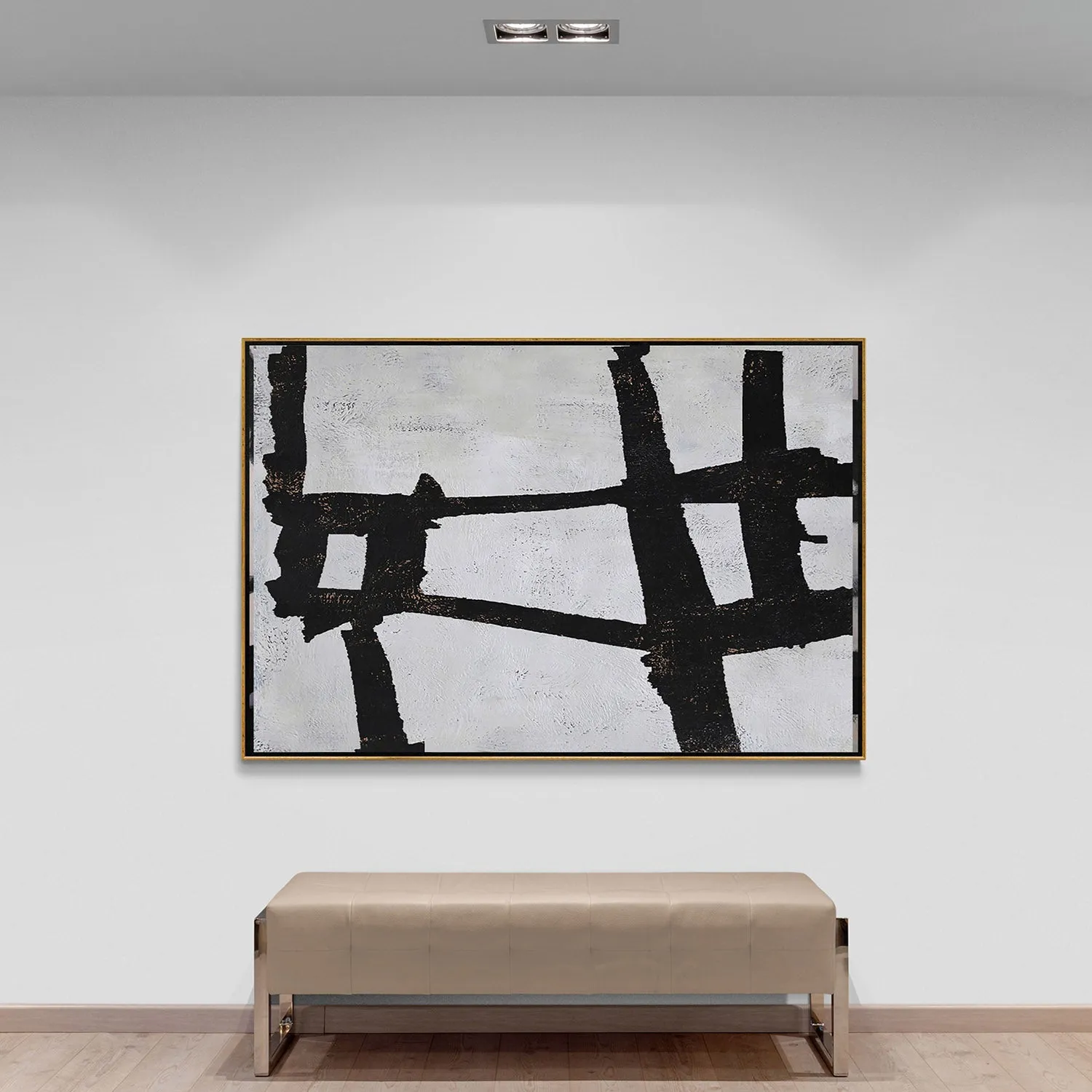 Horizontal Minimalist Abstract Painting H177H