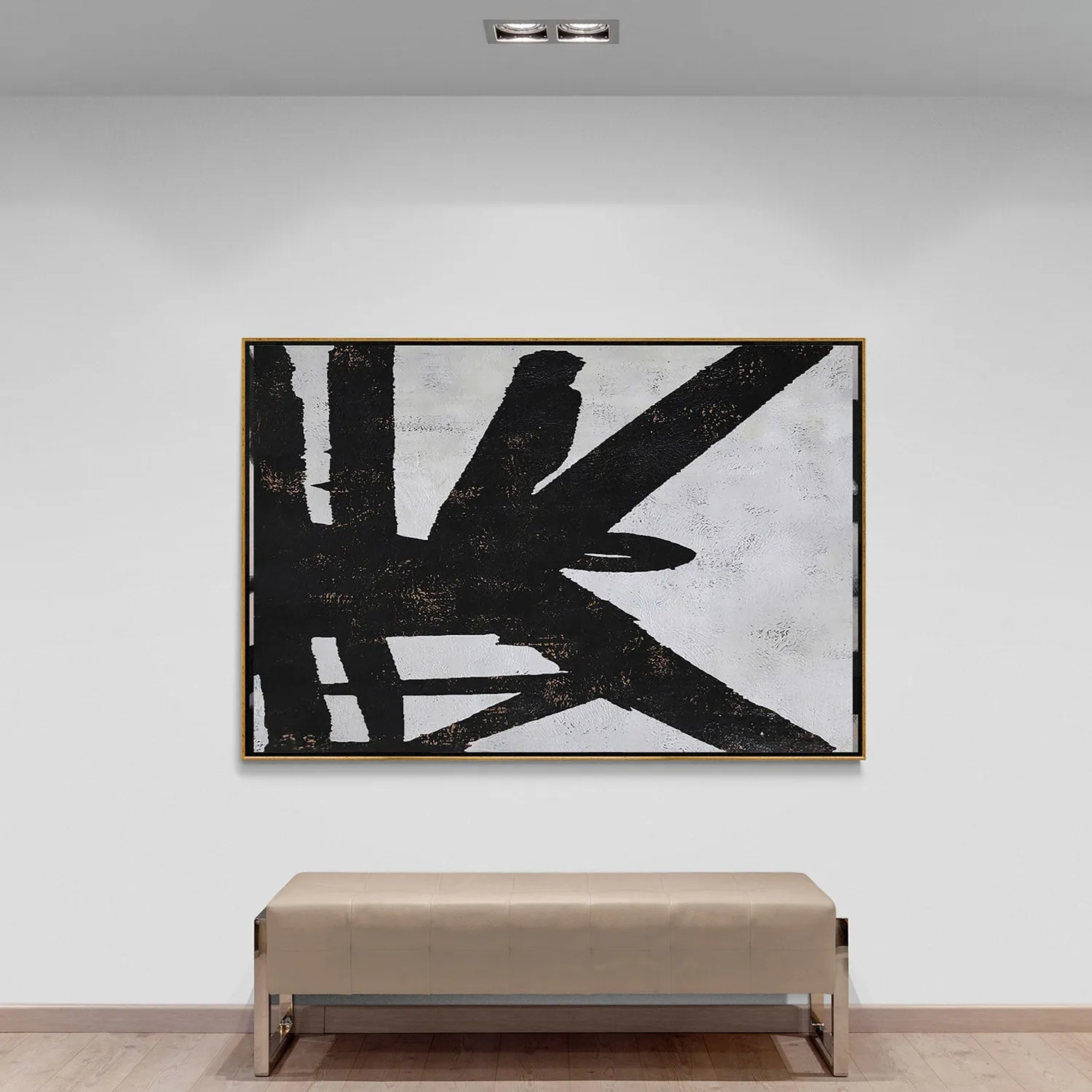 Horizontal Minimalist Abstract Painting H178H