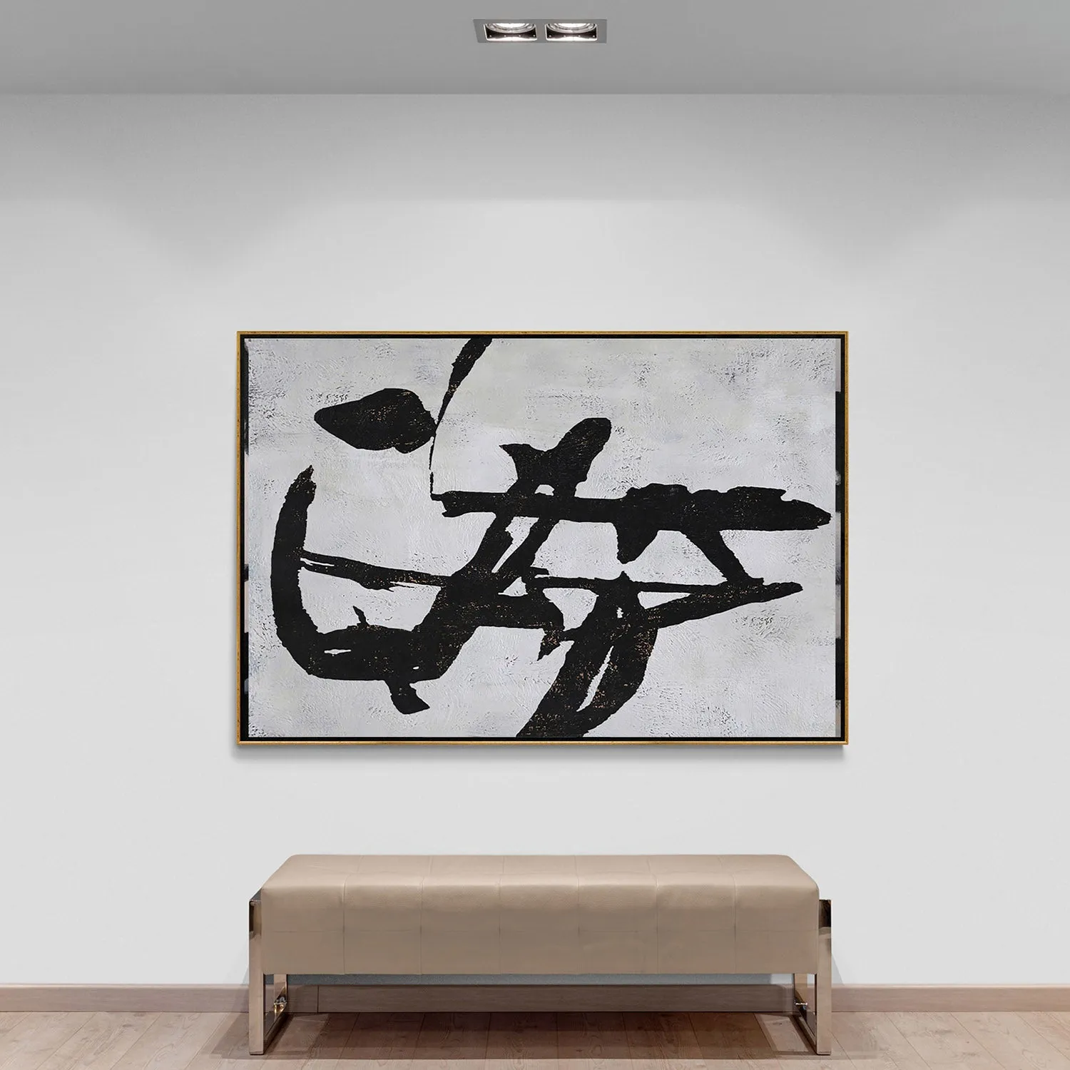 Horizontal Minimalist Abstract Painting H199H
