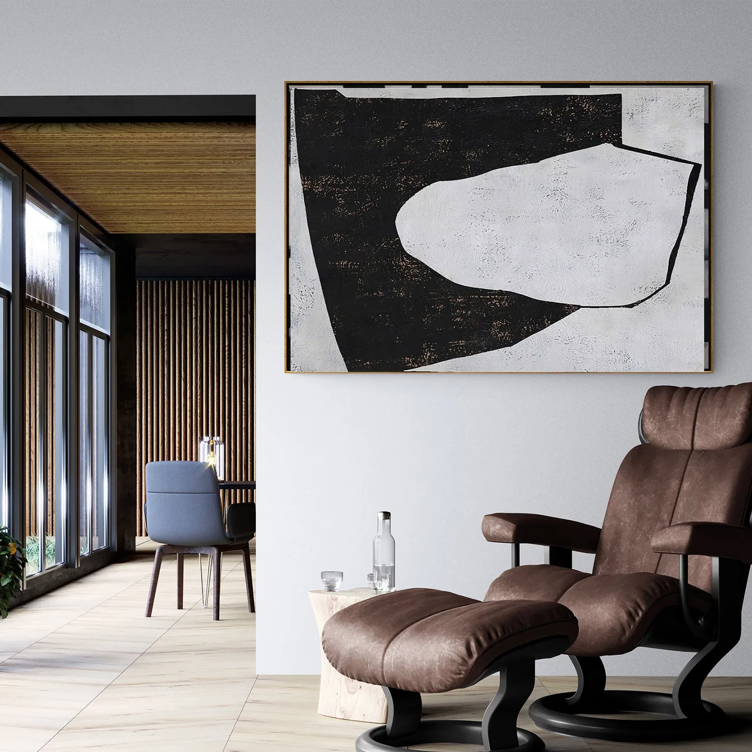 Horizontal Minimalist Abstract Painting H201H