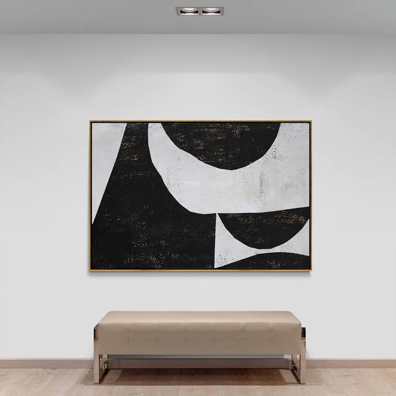 Horizontal Minimalist Abstract Painting H214H