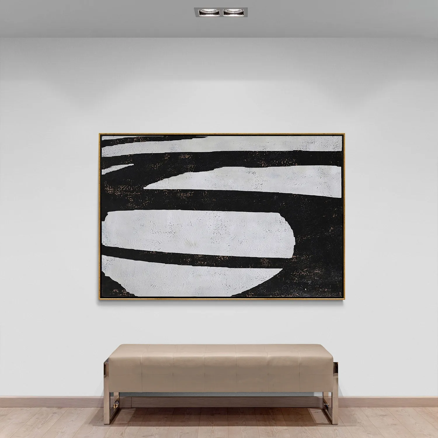 Horizontal Minimalist Abstract Painting H217H