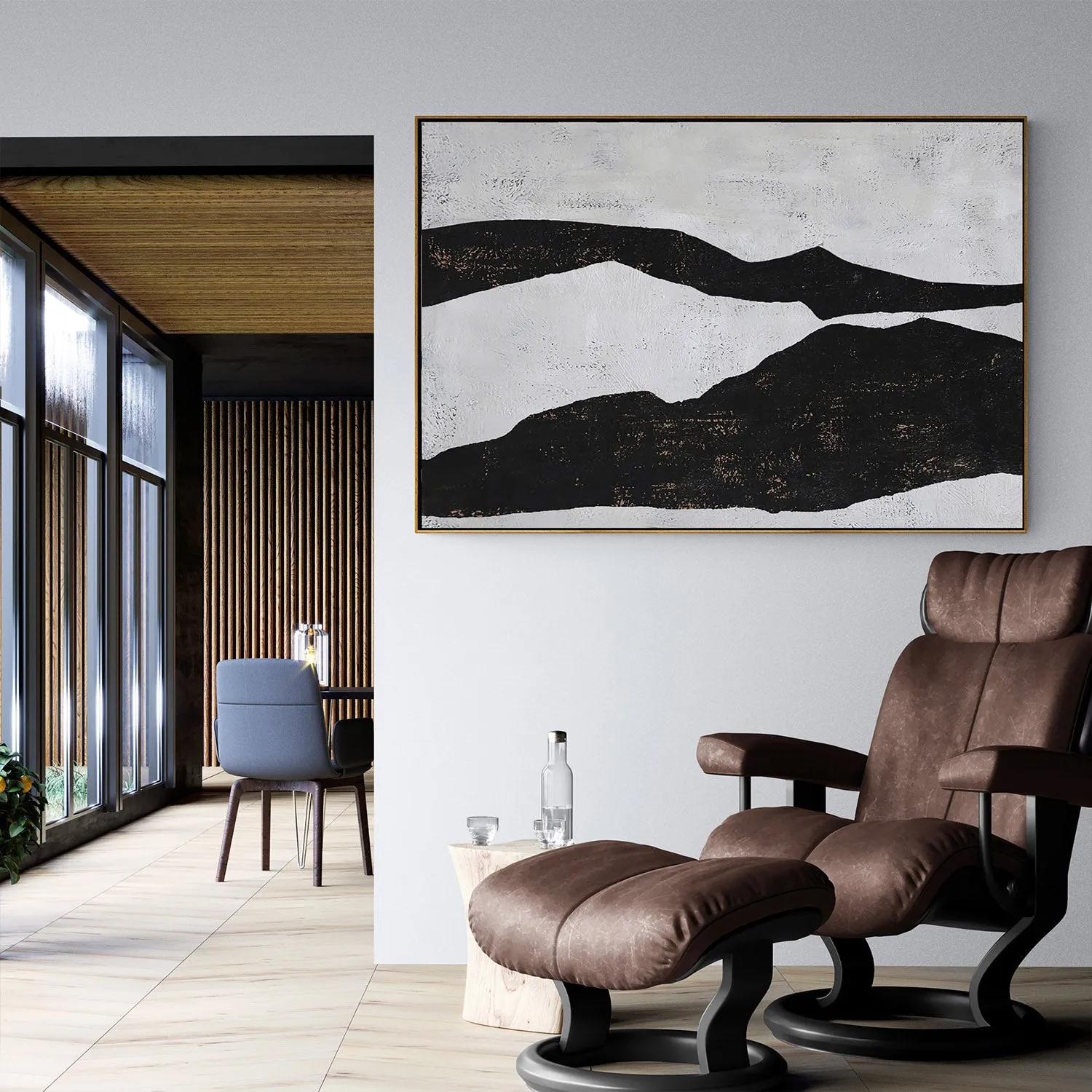 Horizontal Minimalist Abstract Painting H220H