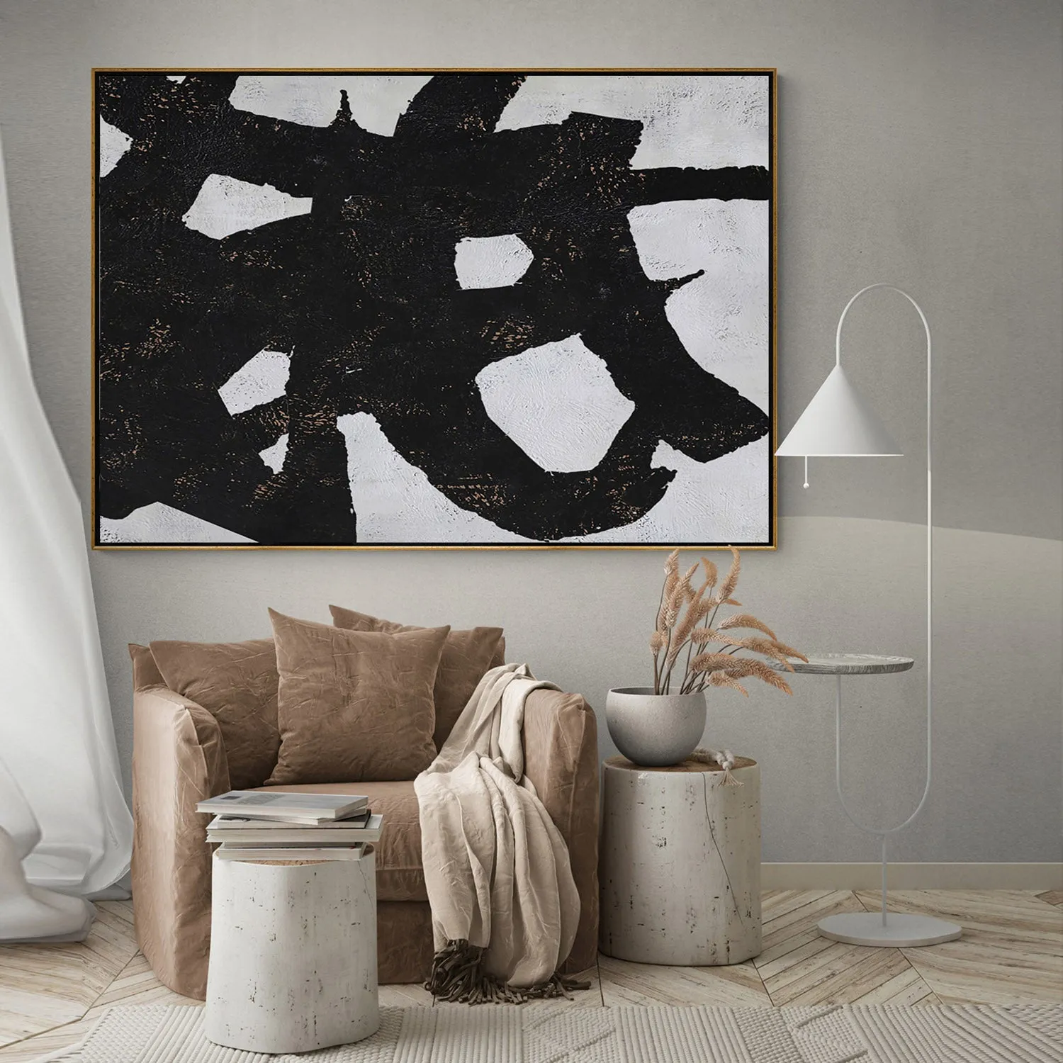 Horizontal Minimalist Abstract Painting H231H