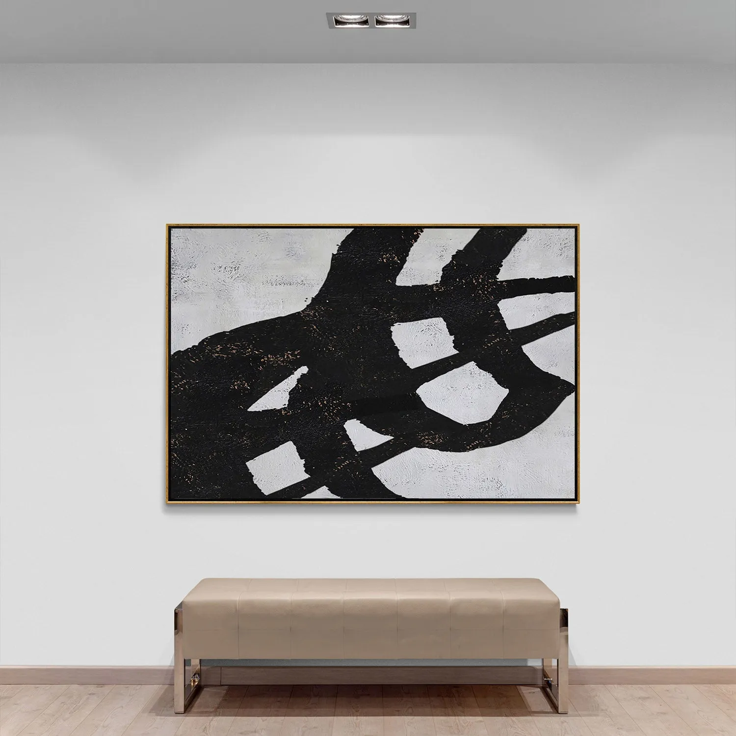 Horizontal Minimalist Abstract Painting H232H