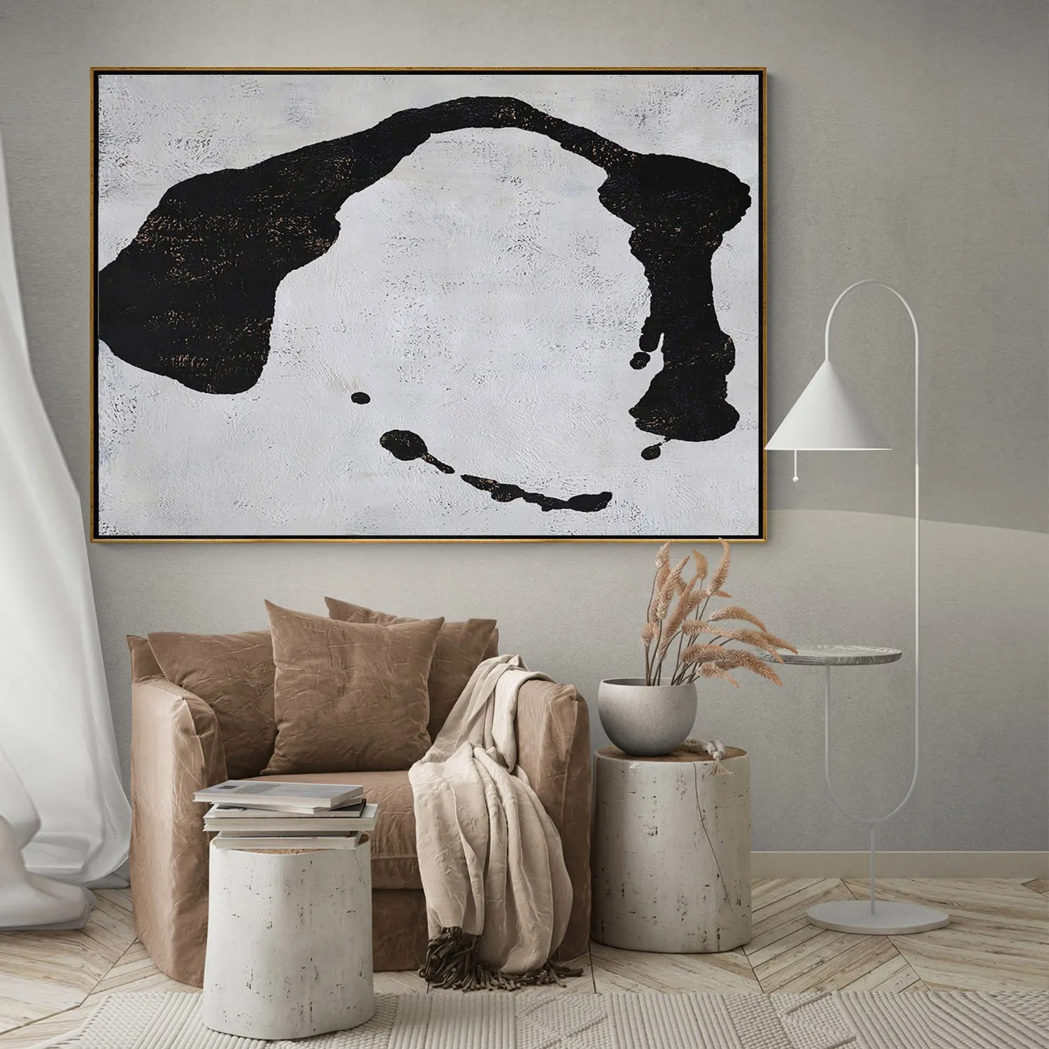 Horizontal Minimalist Abstract Painting H249H
