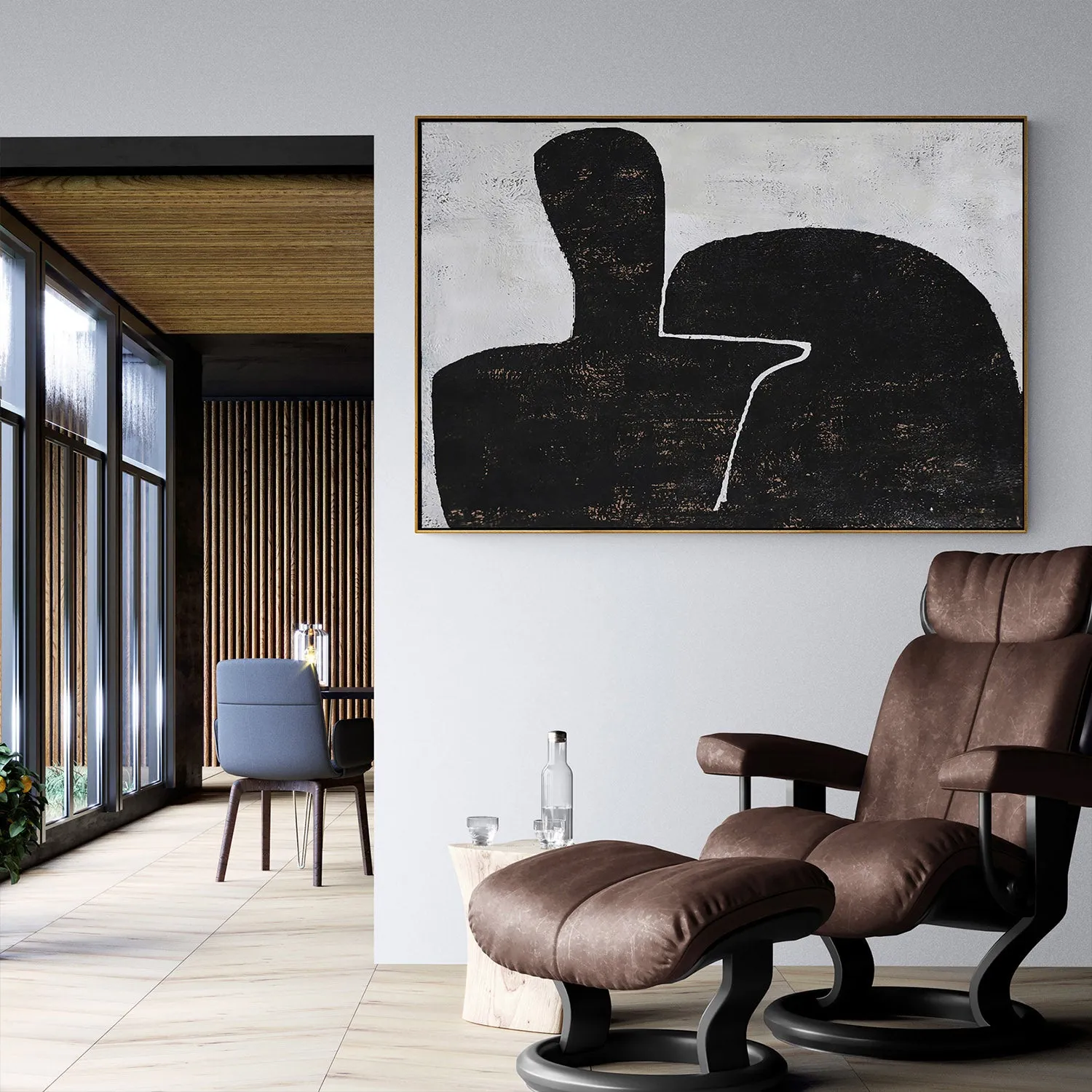 Horizontal Minimalist Abstract Painting H266H