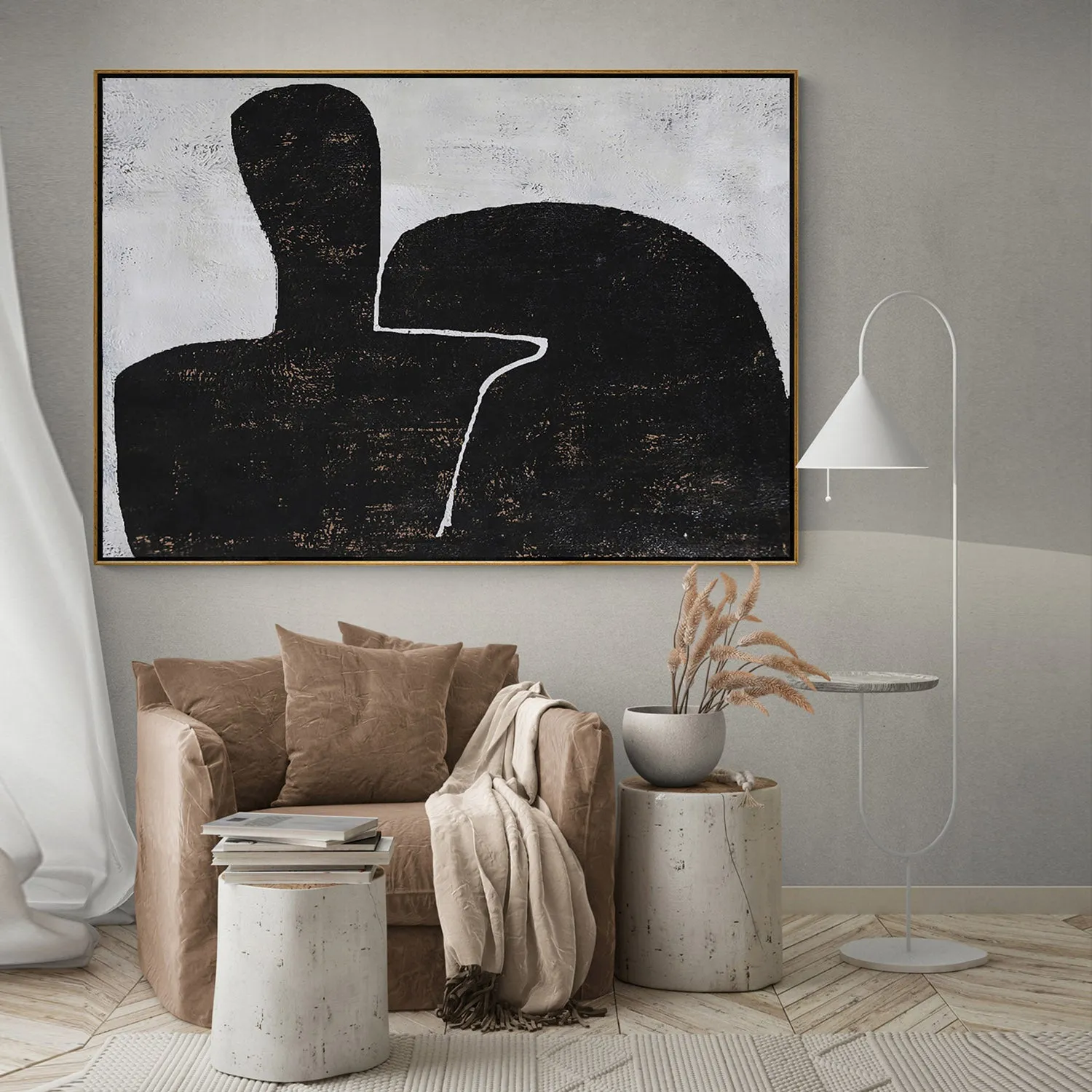 Horizontal Minimalist Abstract Painting H266H