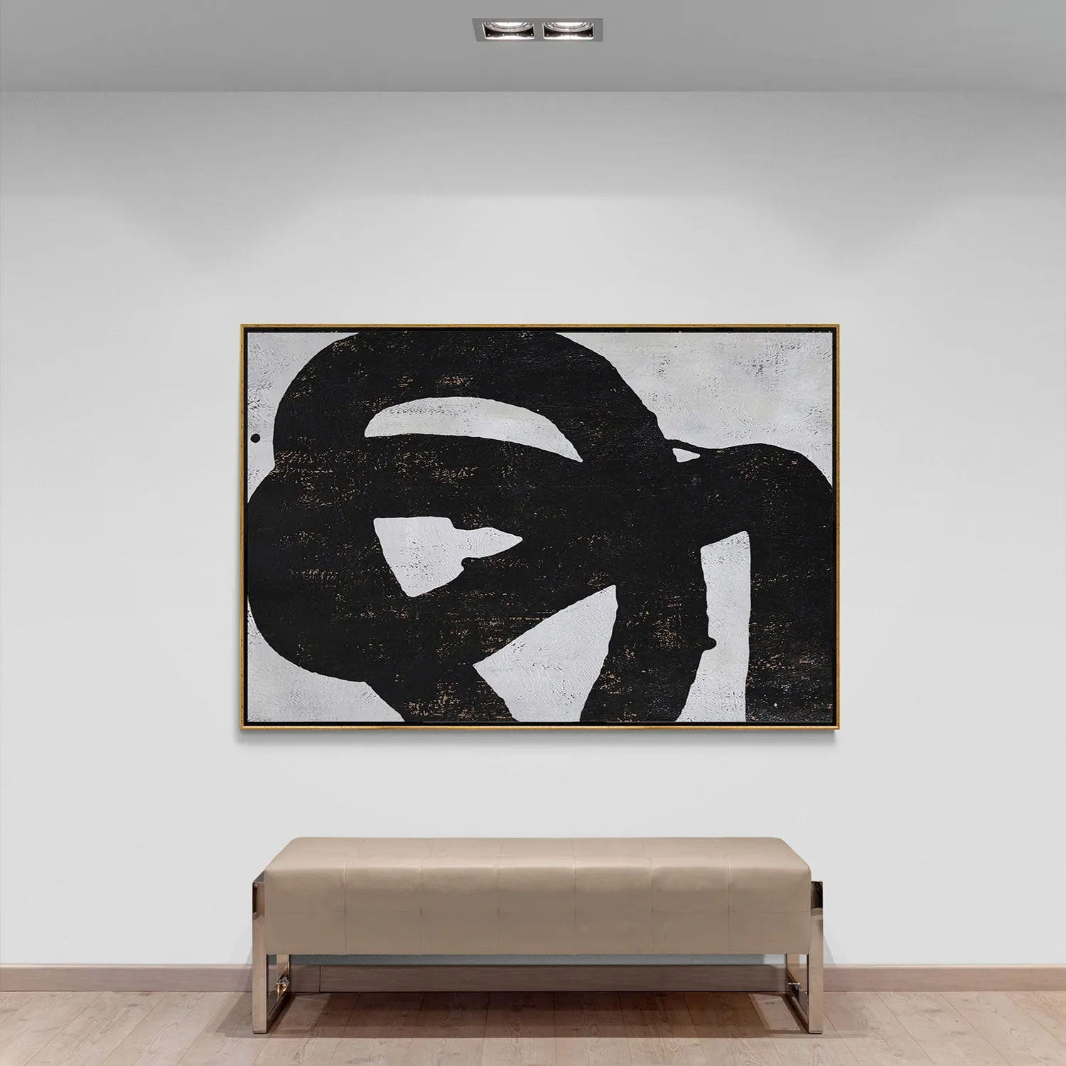 Horizontal Minimalist Abstract Painting H56H