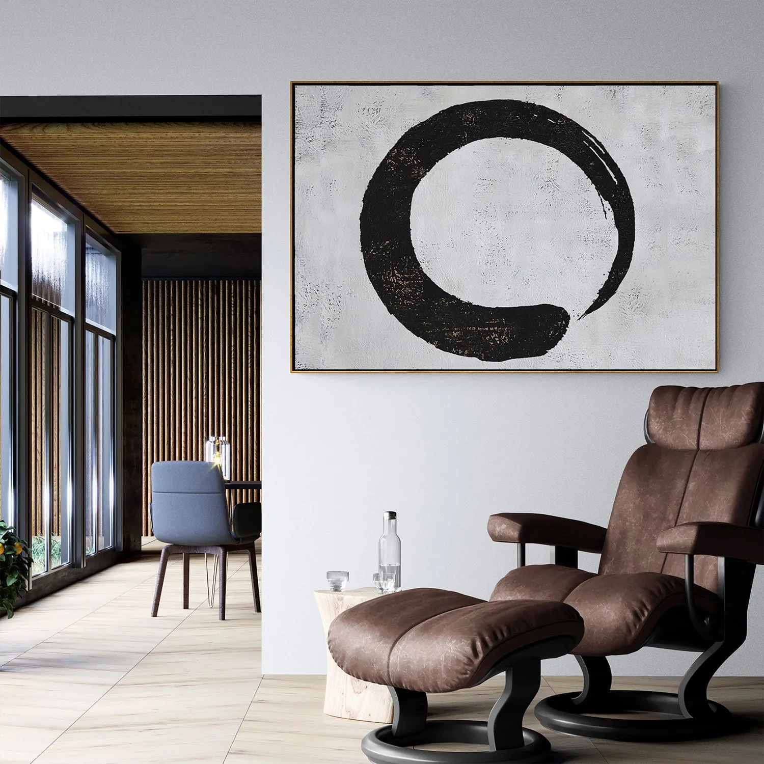 Horizontal Minimalist Abstract Painting H62H