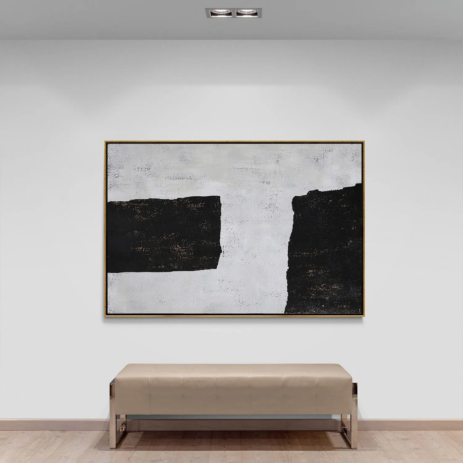 Horizontal Minimalist Abstract Painting H64H