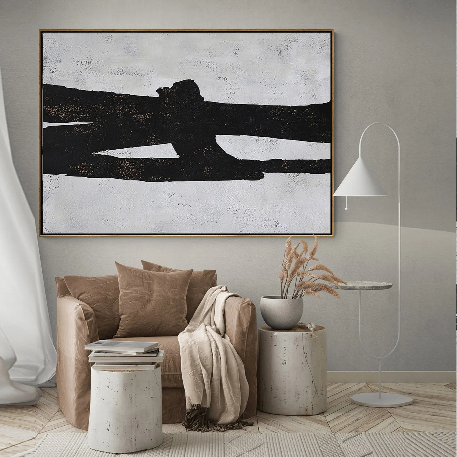 Horizontal Minimalist Abstract Painting H88H