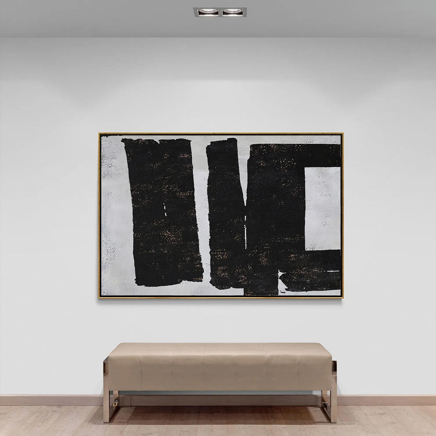 Horizontal Minimalist Abstract Painting H90H
