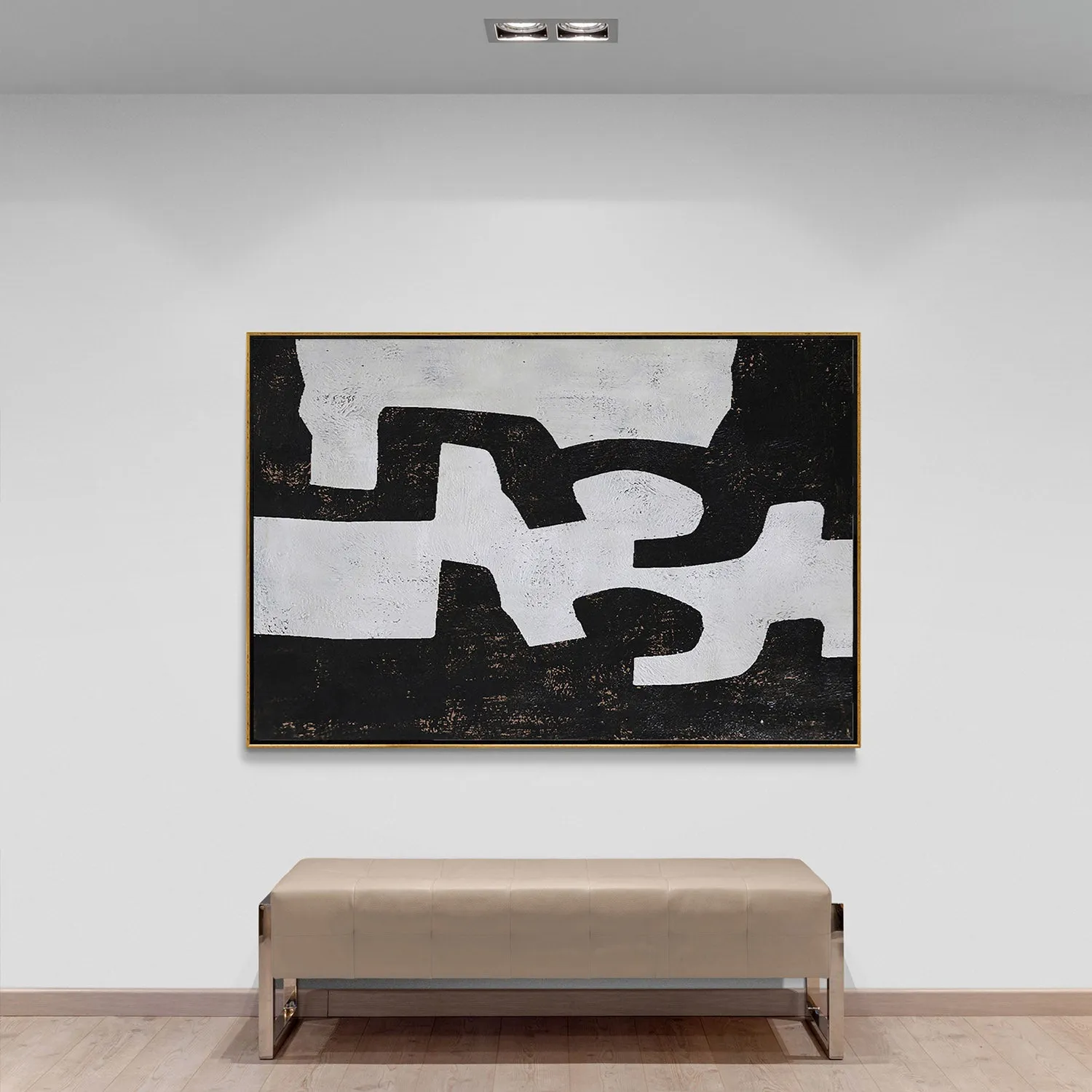 Horizontal Minimalist Abstract Painting H94H