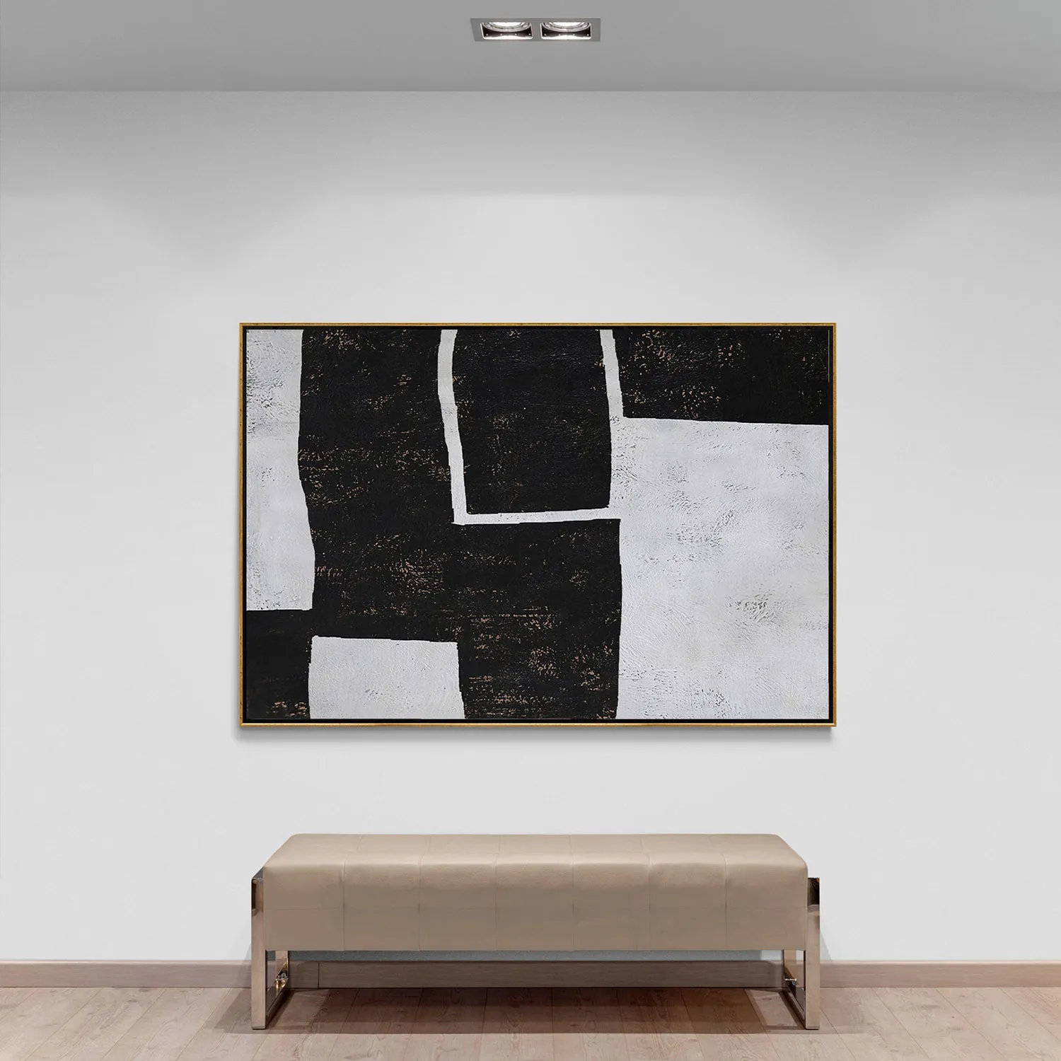 Horizontal Minimalist Geometric Painting H107H