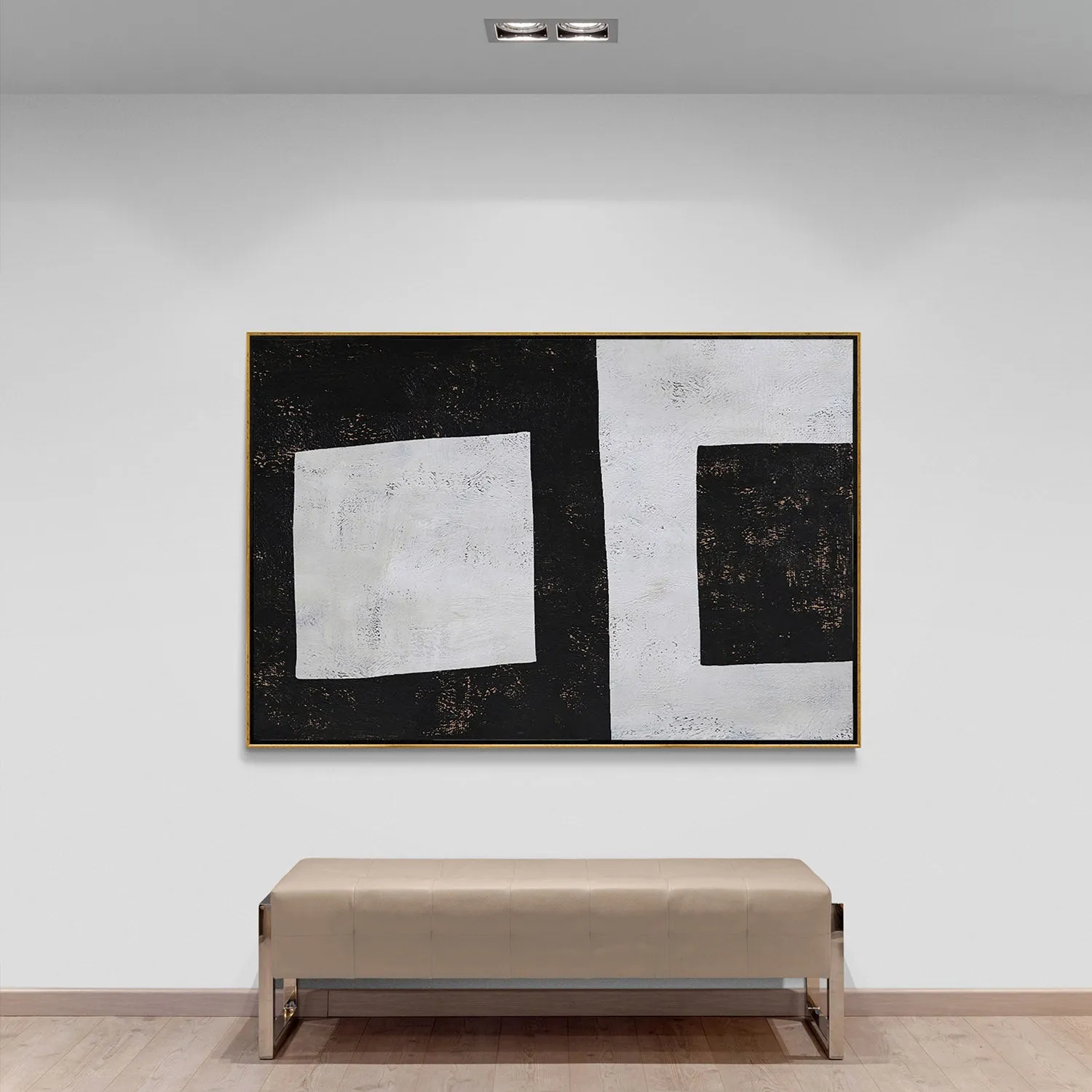 Horizontal Minimalist Geometric Painting H111H