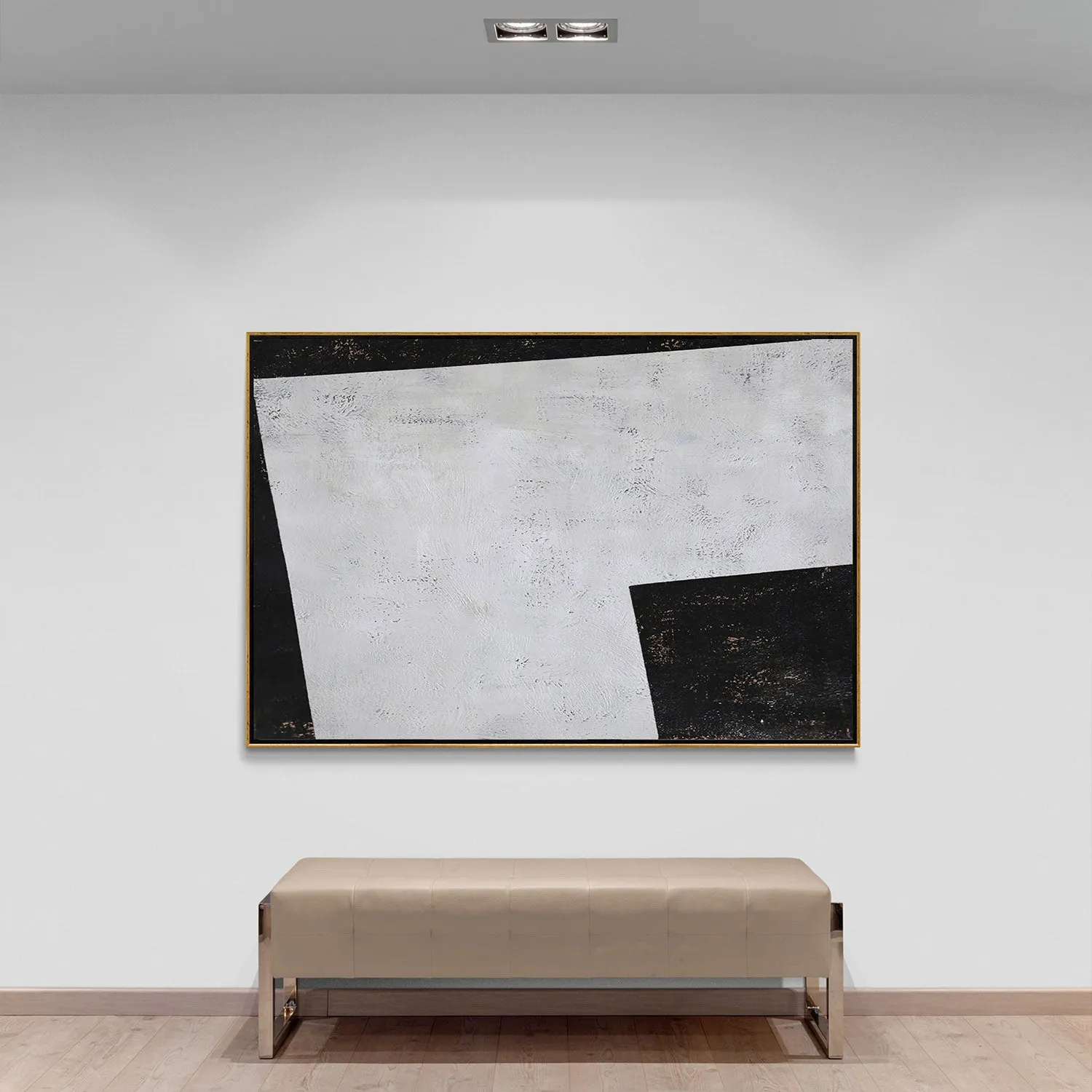 Horizontal Minimalist Geometric Painting H128H