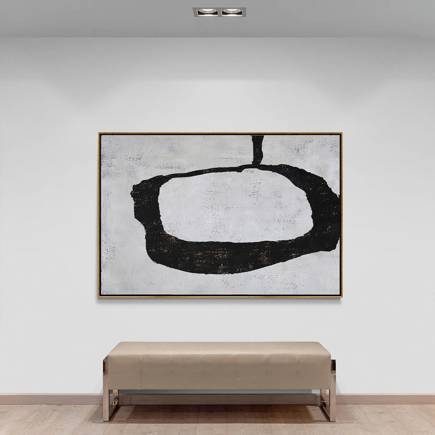 Horizontal Minimalist Geometric Painting H57H