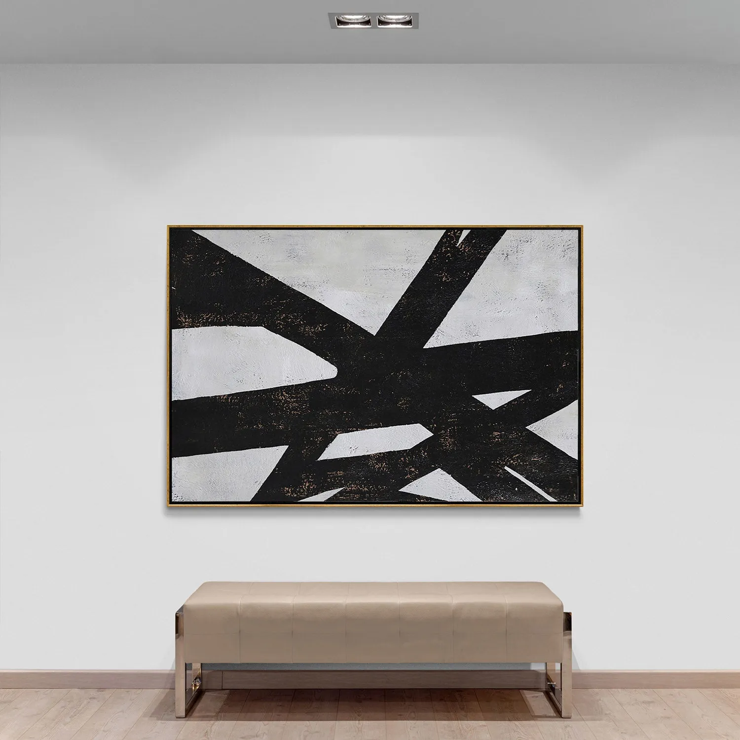 Horizontal Minimalist Geometric Painting H78H