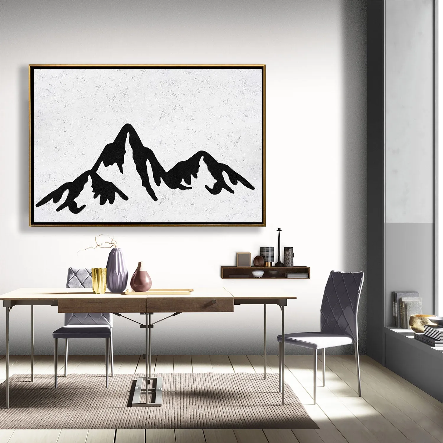 Horizontal Minimalist Landscape Art J109M