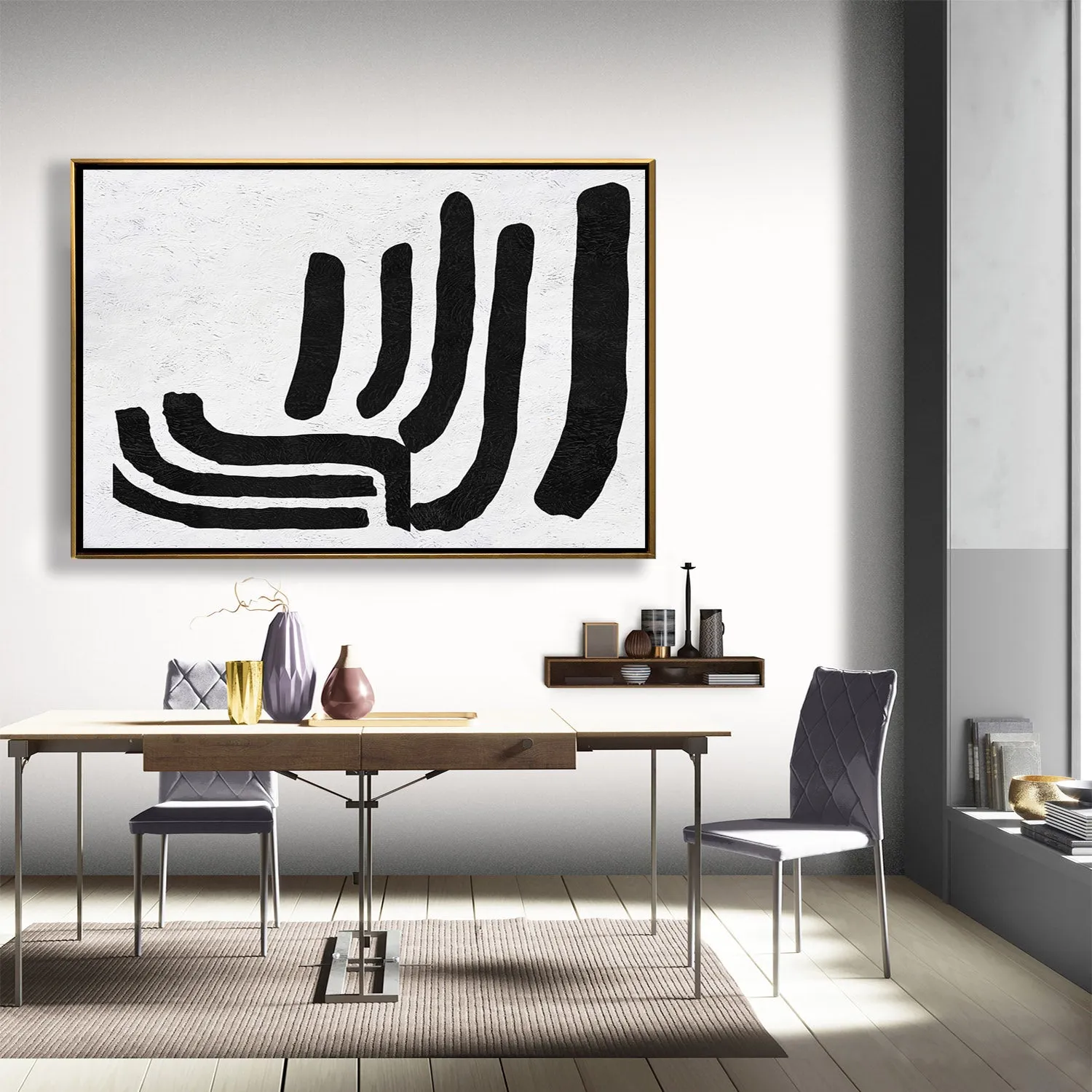 Horizontal Minimalist Landscape Art J157M