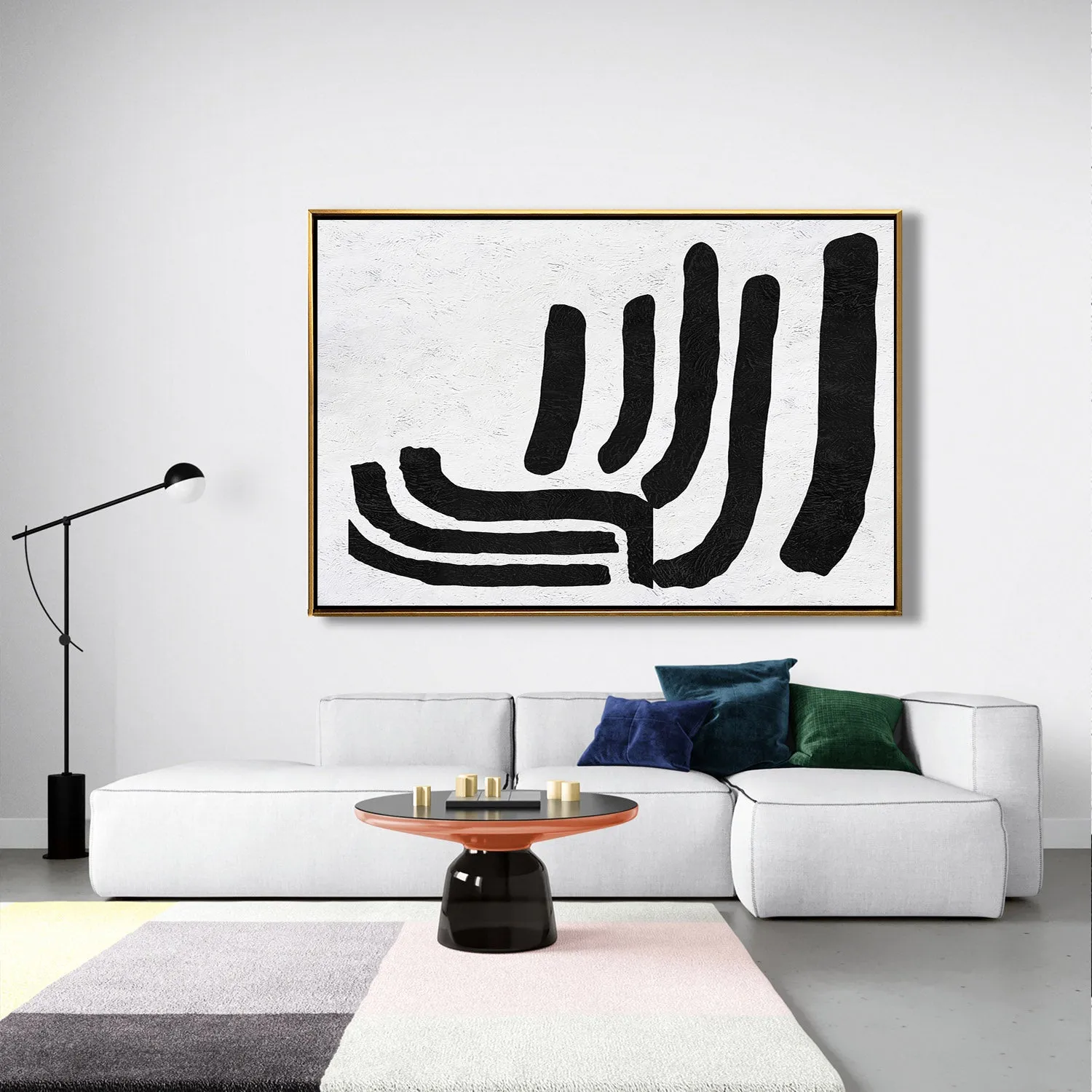 Horizontal Minimalist Landscape Art J157M
