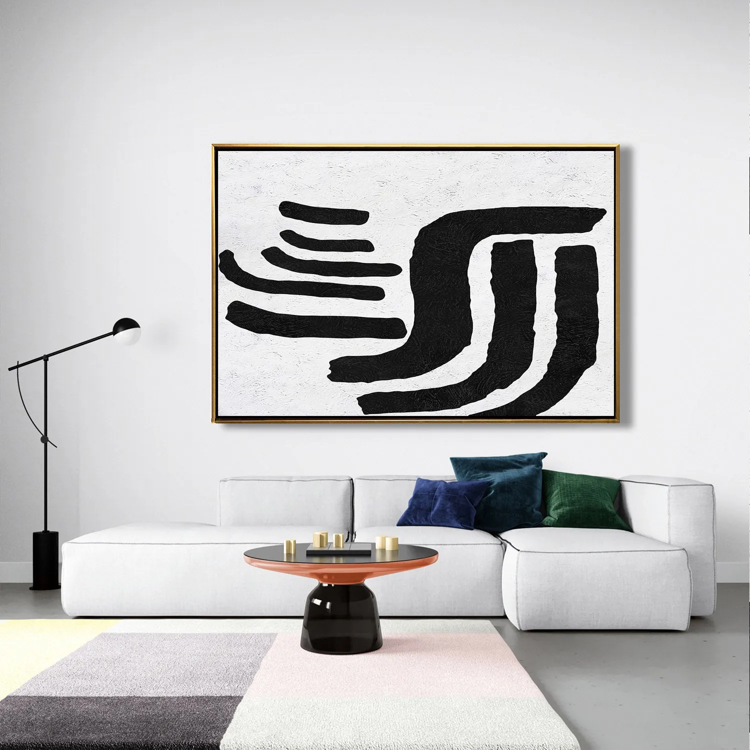 Horizontal Minimalist Landscape Art J158M