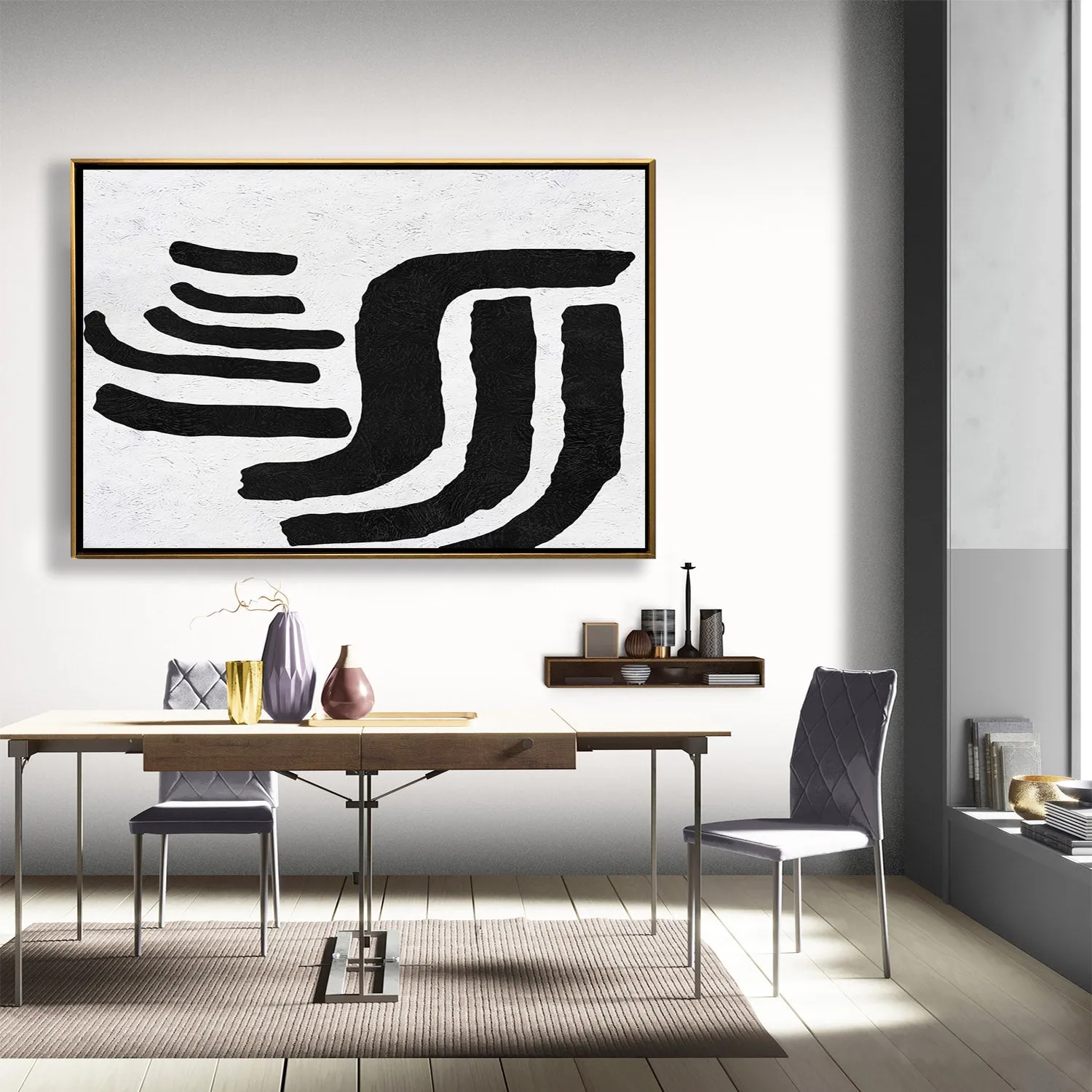 Horizontal Minimalist Landscape Art J158M