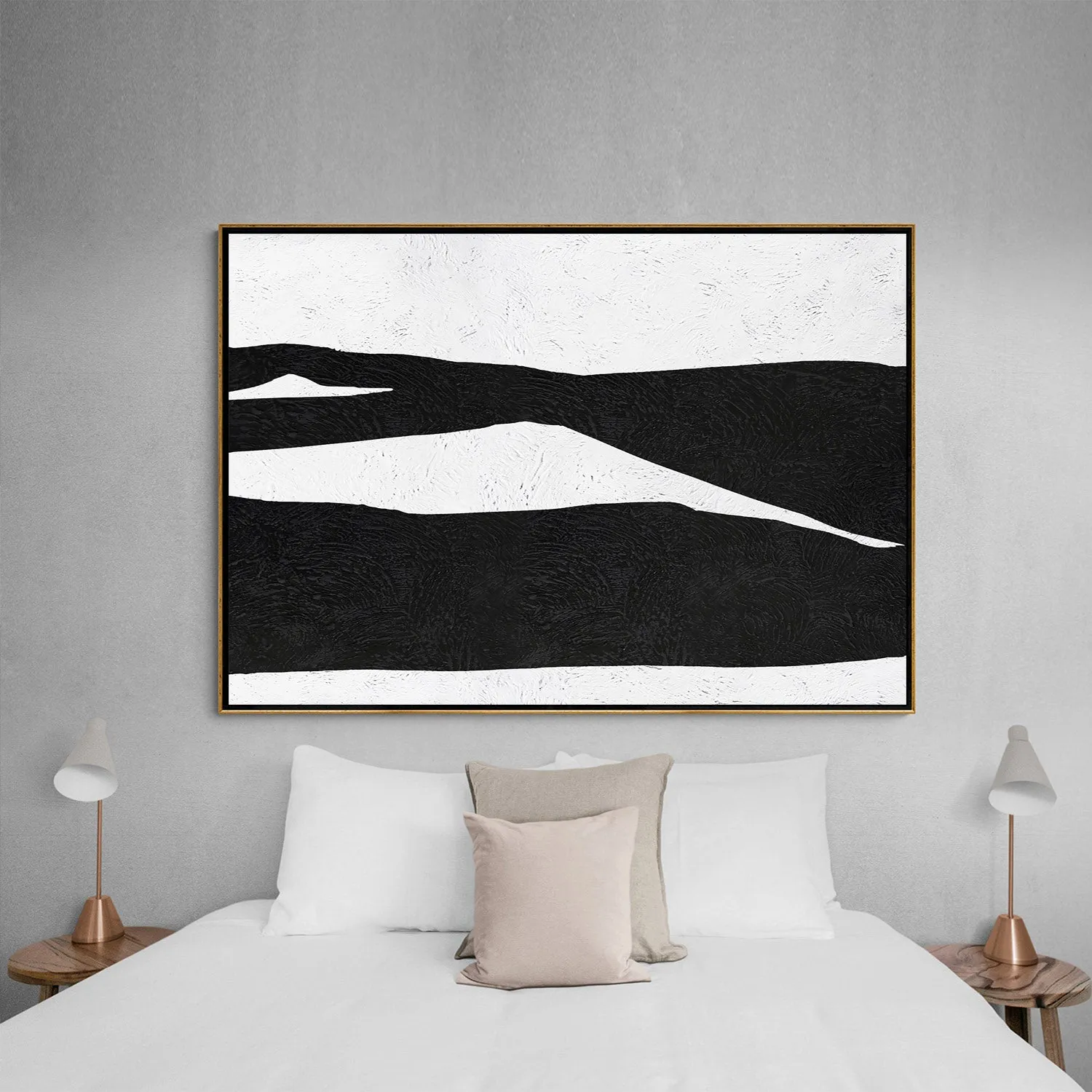Horizontal Minimalist Landscape Art J33M