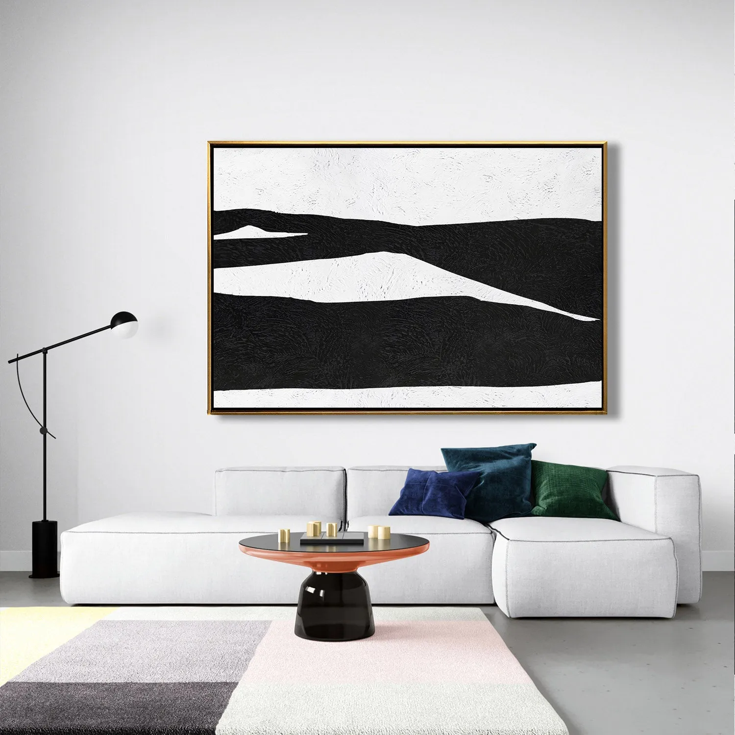 Horizontal Minimalist Landscape Art J33M