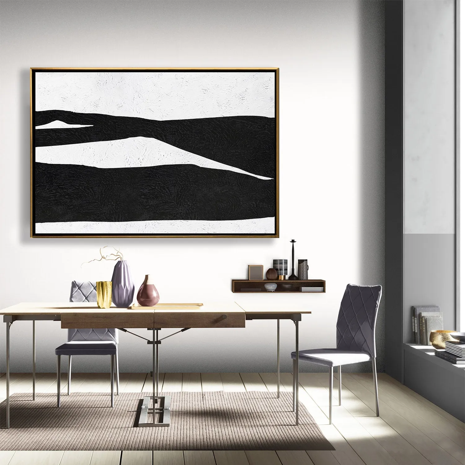 Horizontal Minimalist Landscape Art J33M