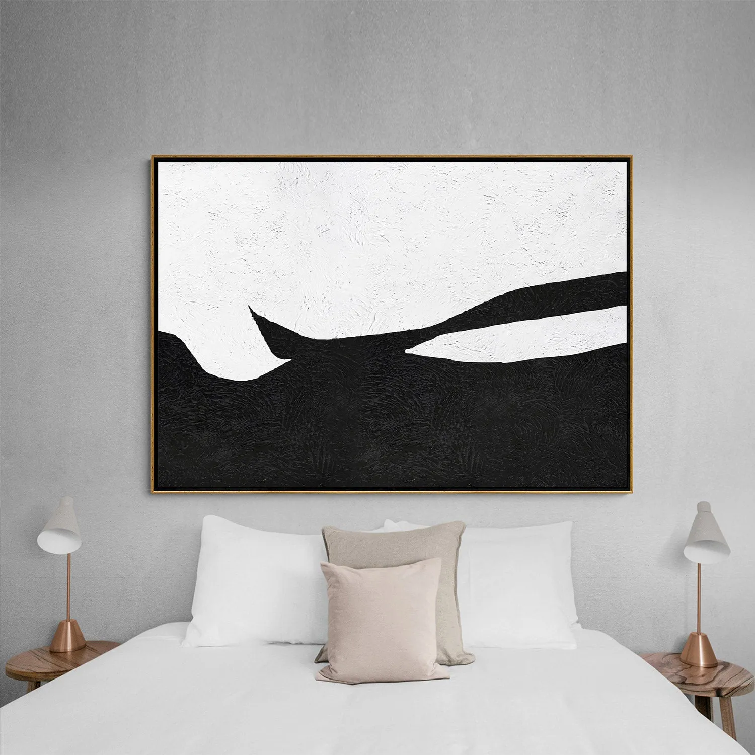 Horizontal Minimalist Landscape Art J84M