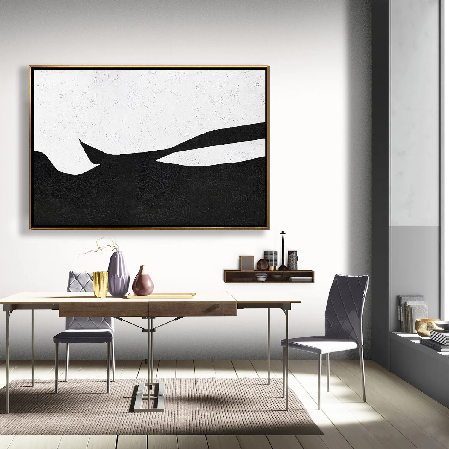 Horizontal Minimalist Landscape Art J84M