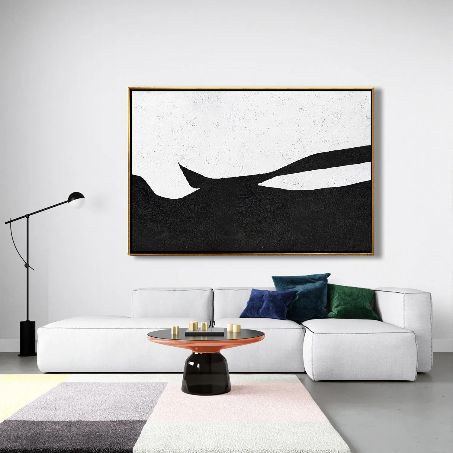 Horizontal Minimalist Landscape Art J84M