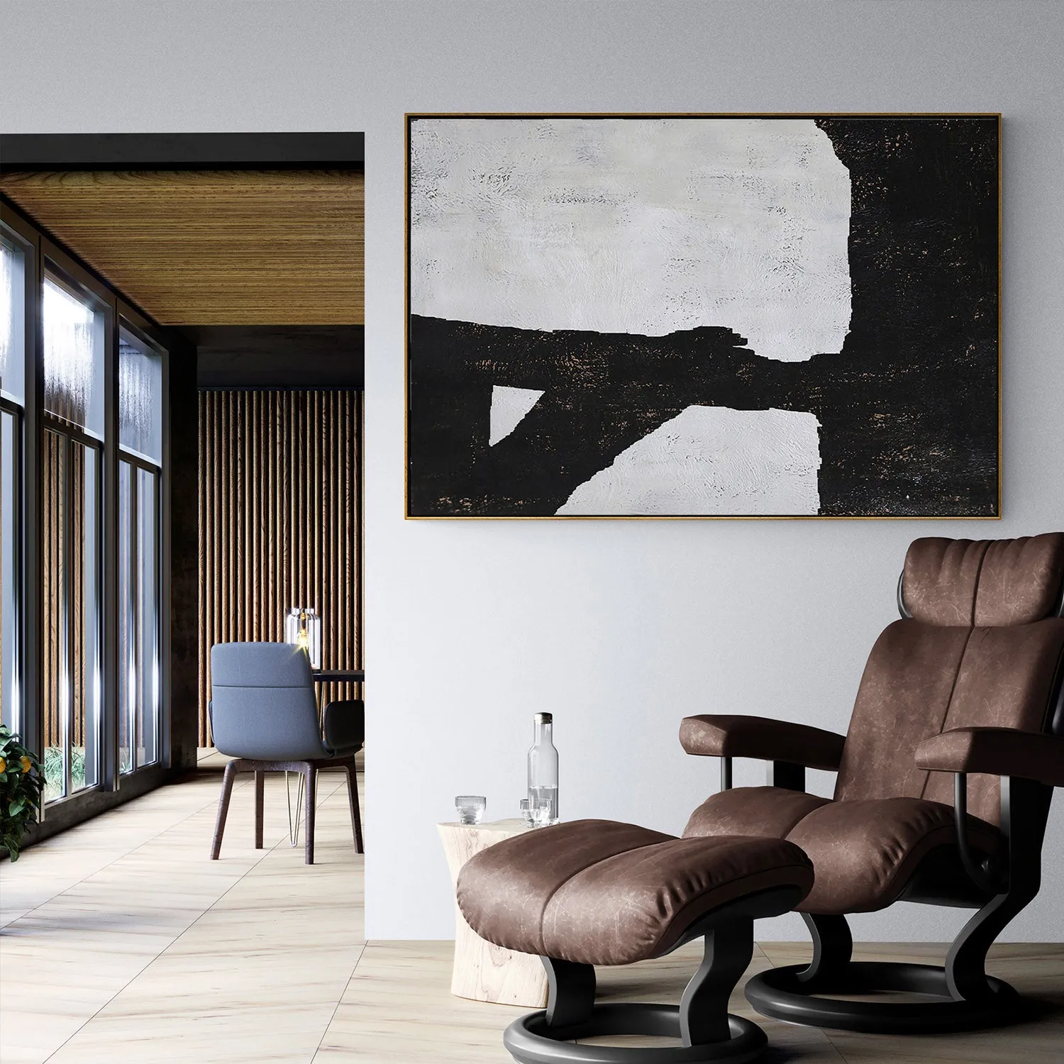 Horizontal Minimalist Painting H102H